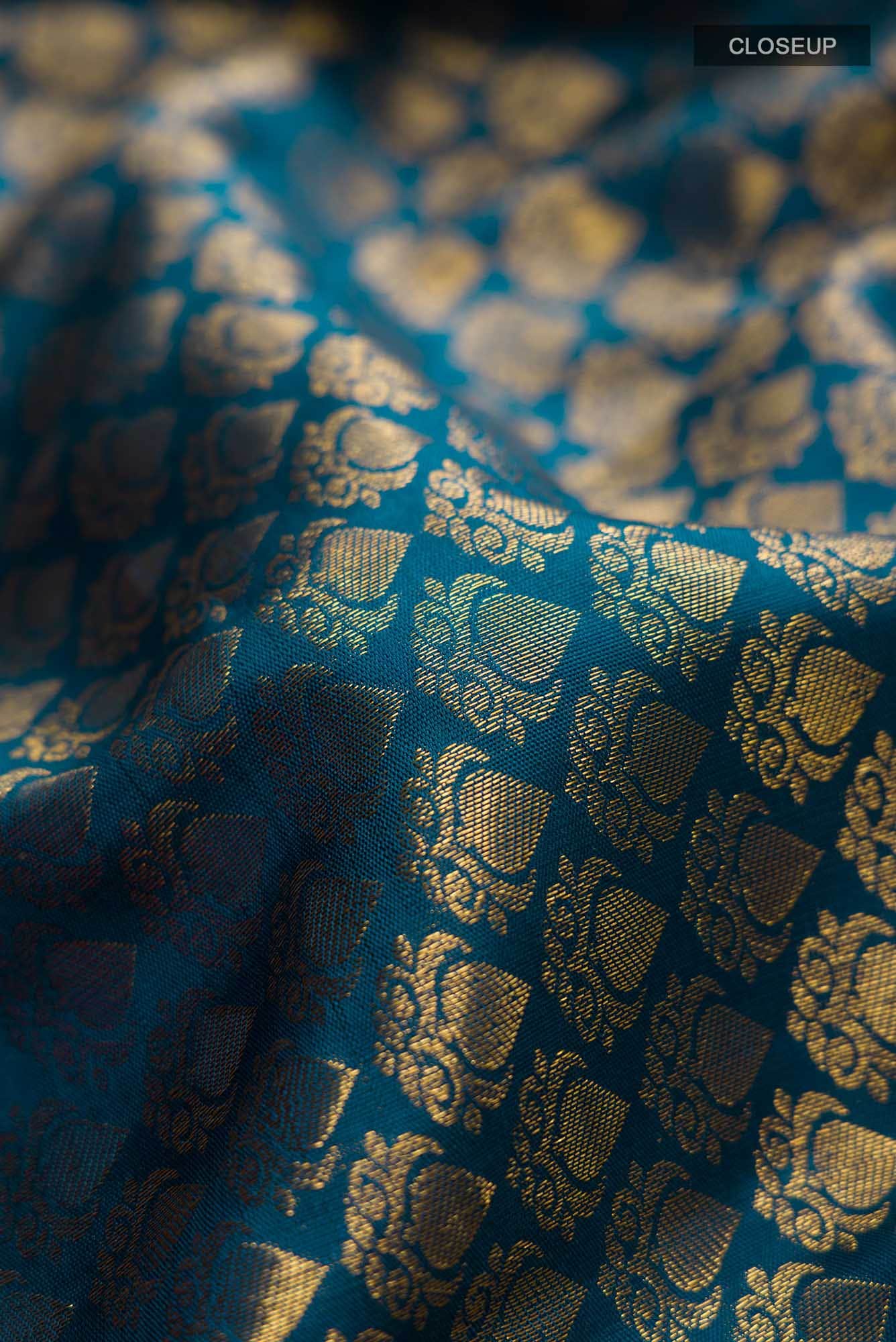 Blue Kanchipuram Silk Saree