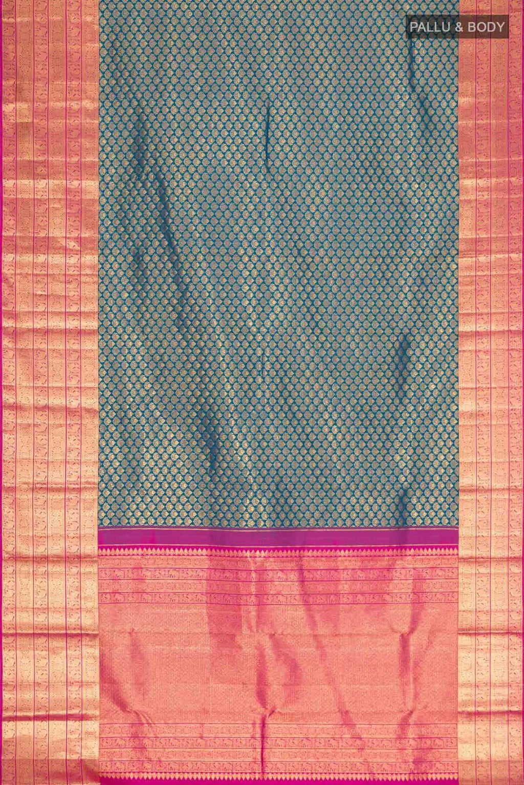 Blue Kanchipuram Silk Saree