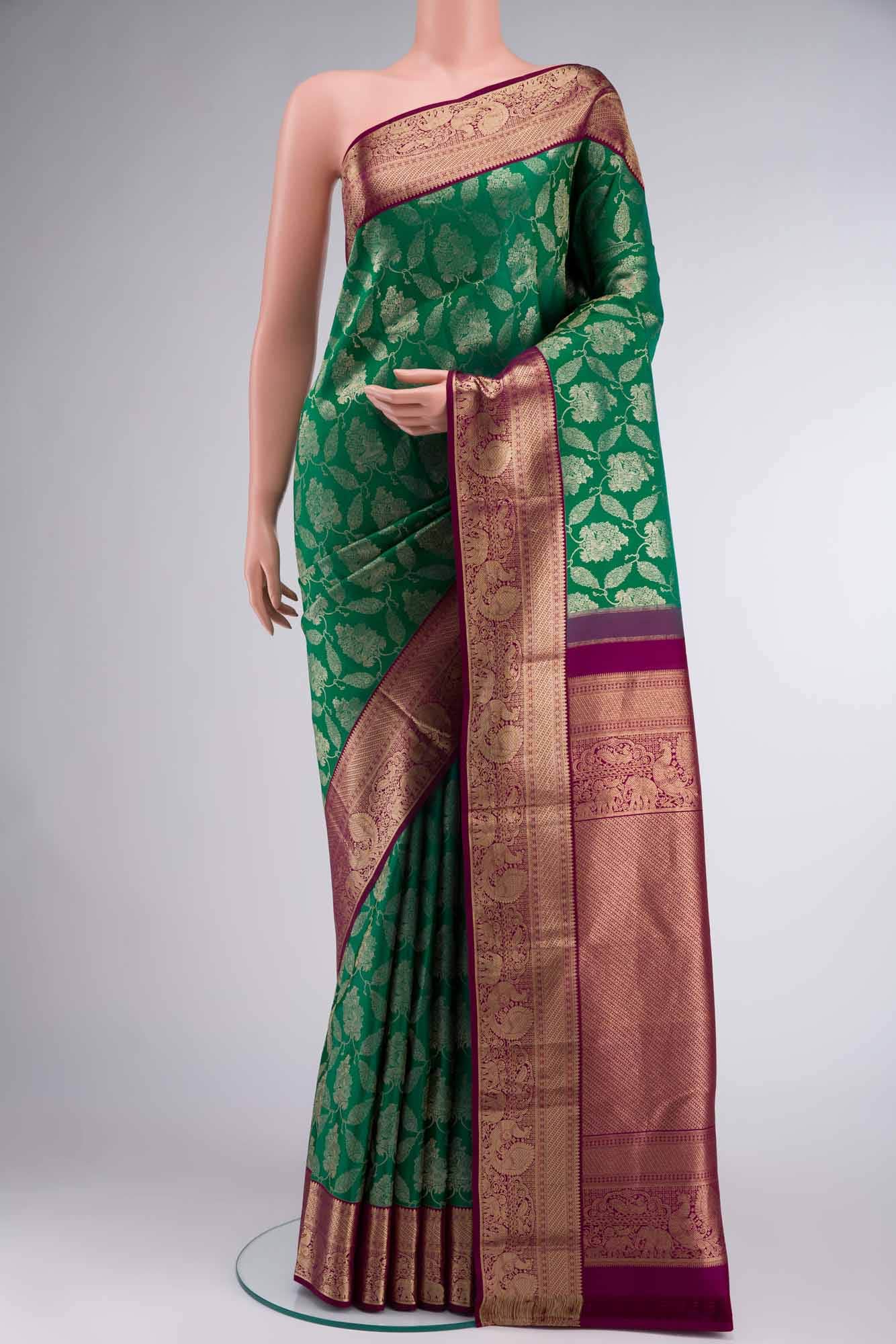 Green Kanchipuram Silk Saree