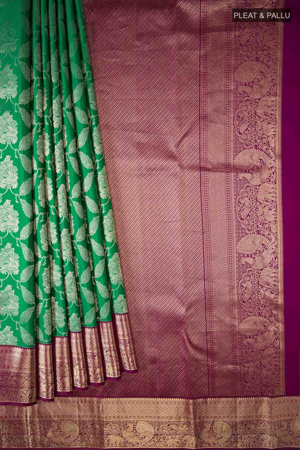 Green Kanchipuram Silk Saree