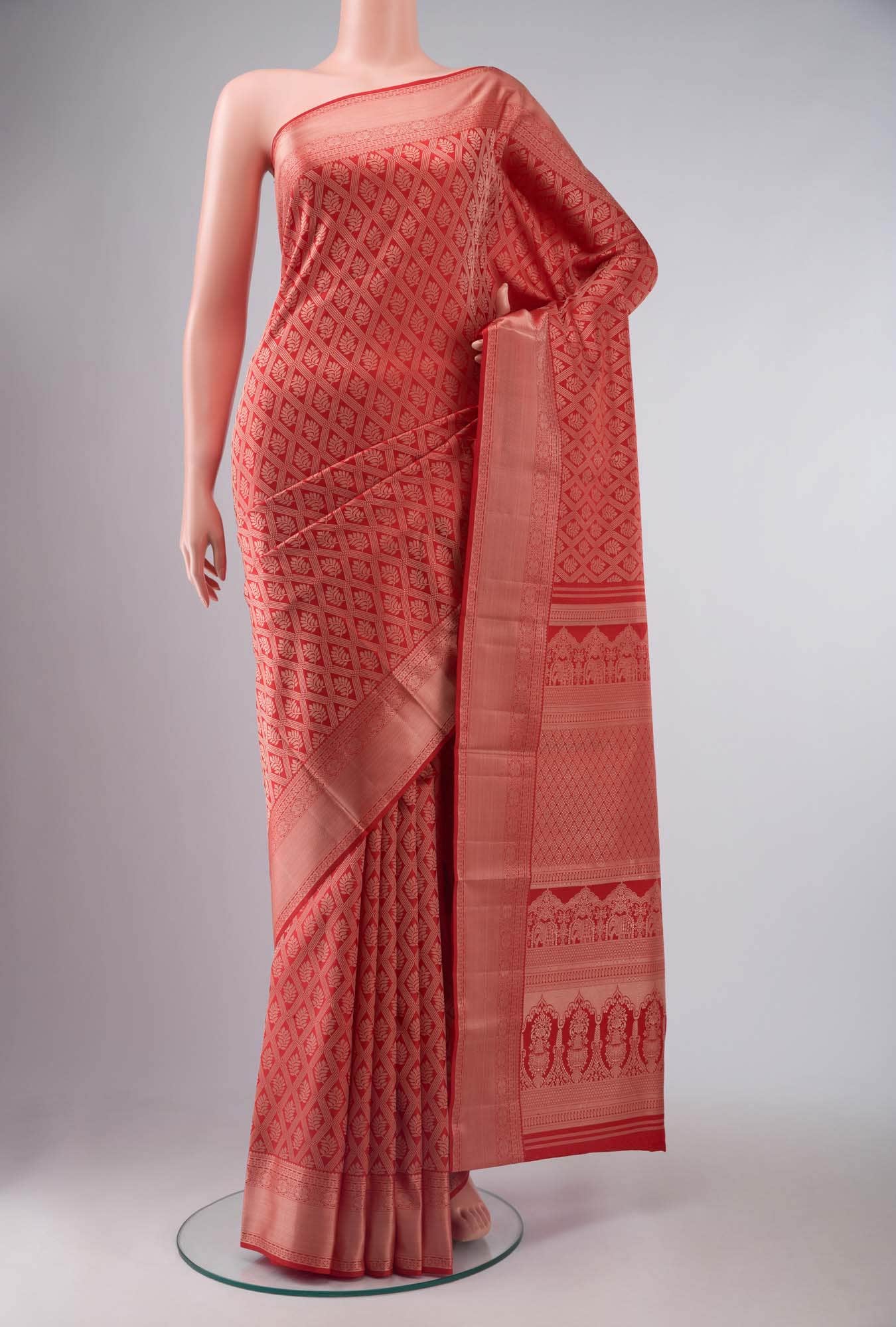 Red Kanchipuram Silk Saree