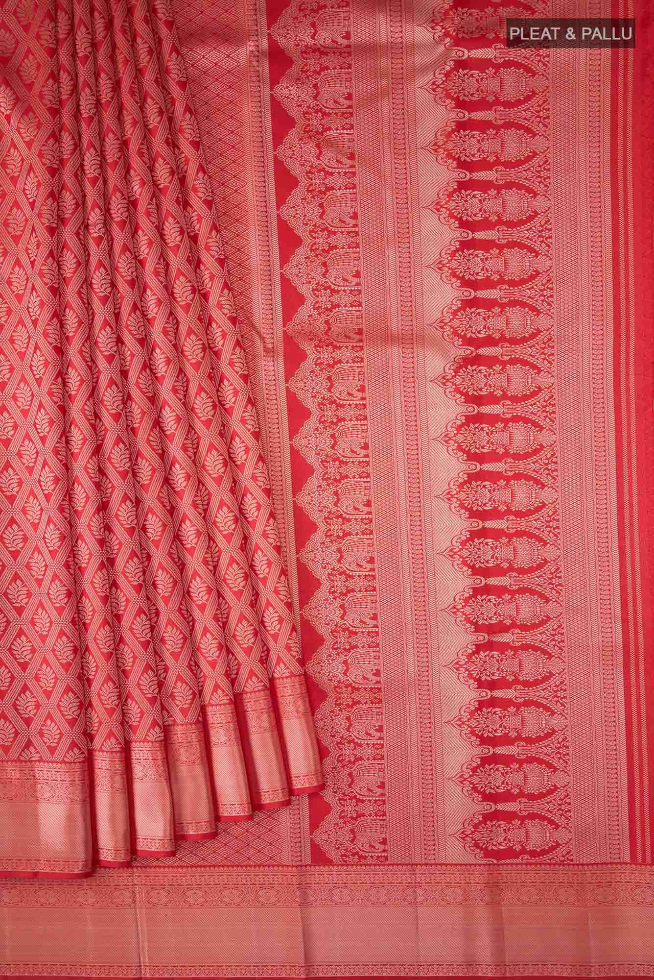 Red Kanchipuram Silk Saree