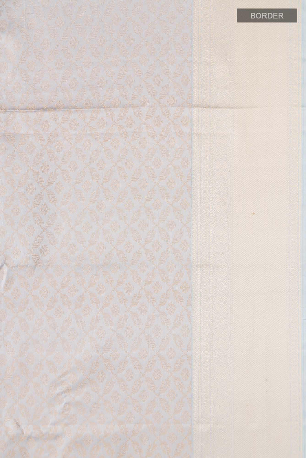 Blue Grey Kanchipuram Silk Saree