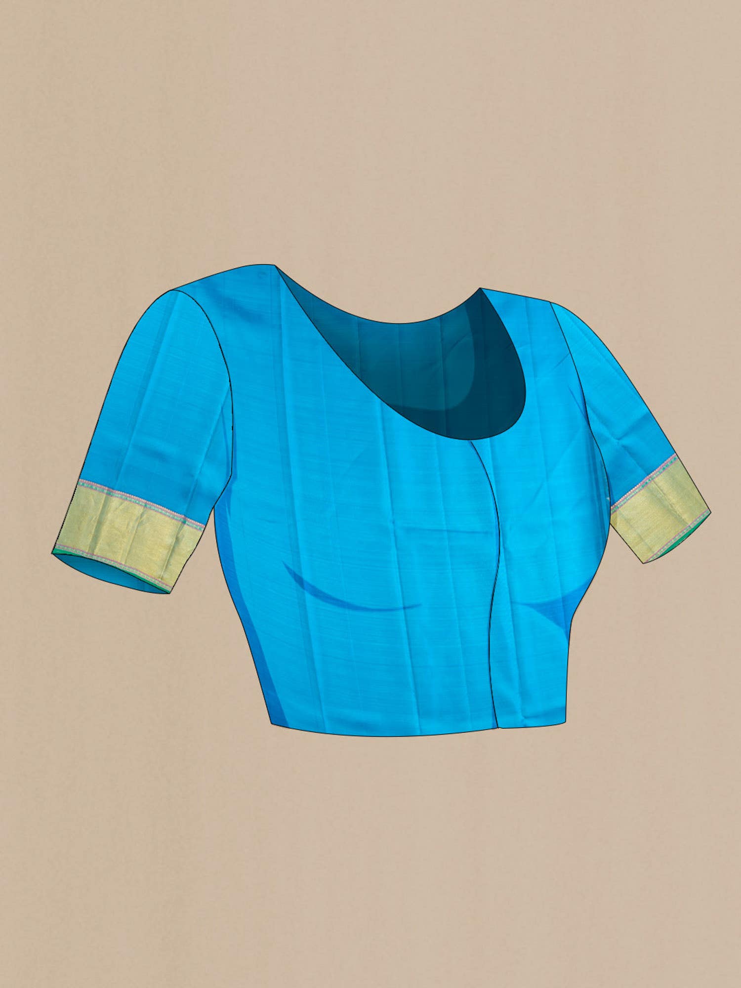 Blue Kanchipuram Silk Saree