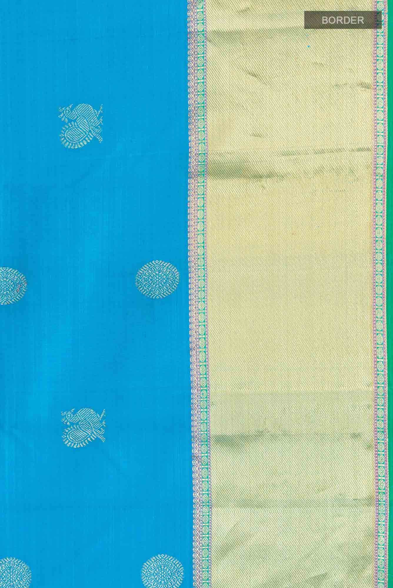 Blue Kanchipuram Silk Saree
