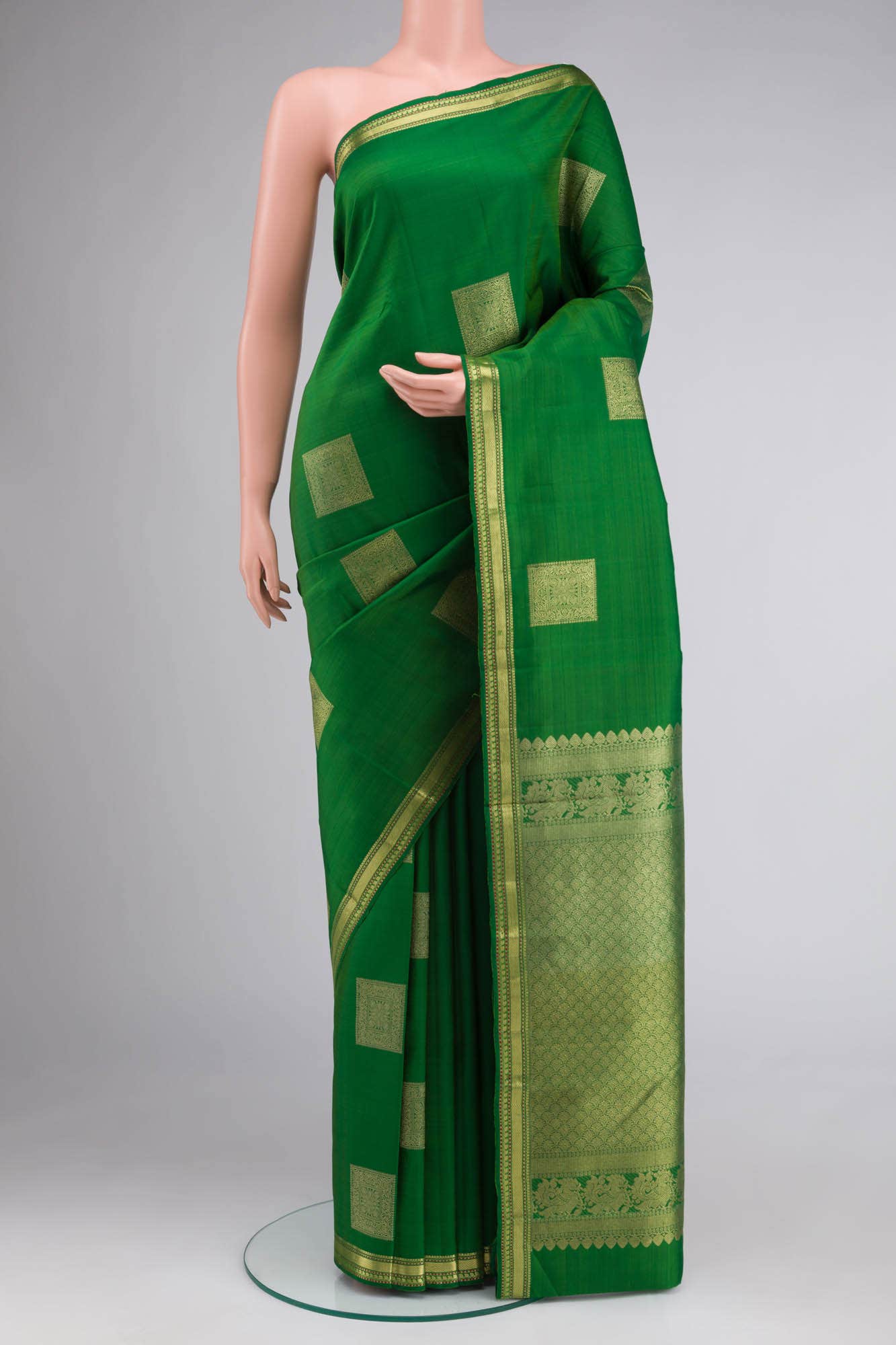 Green Kanchipuram Silk Saree