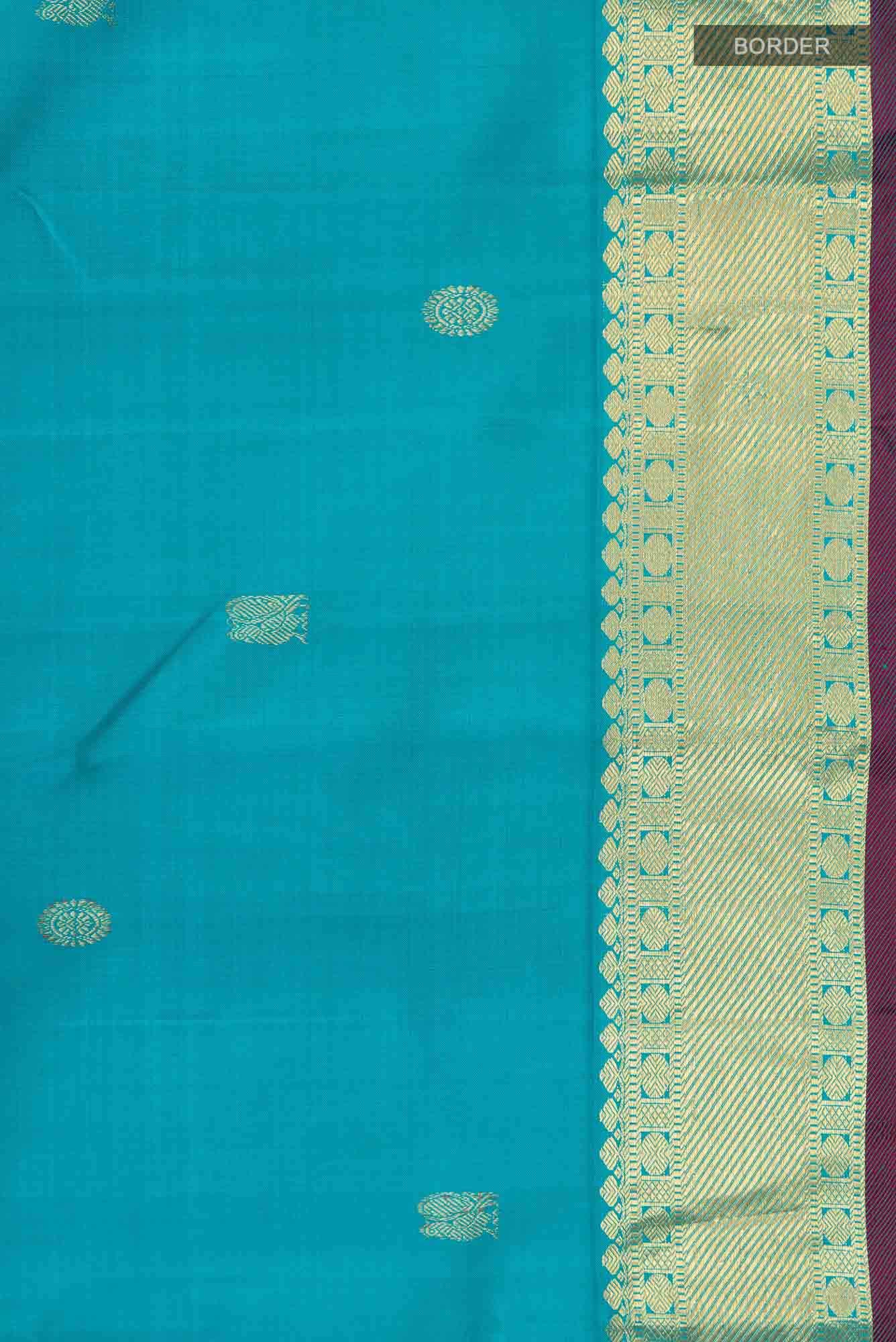 Blue Kanchipuram Silk Saree
