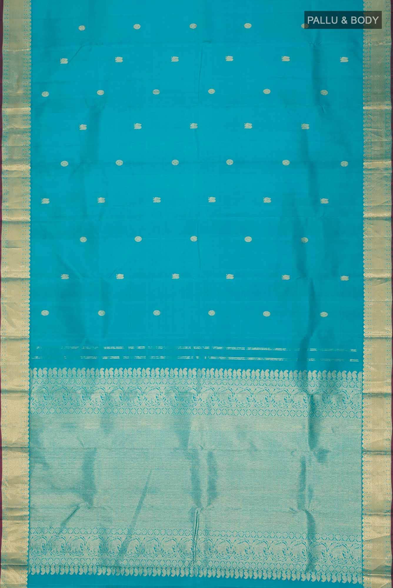 Blue Kanchipuram Silk Saree