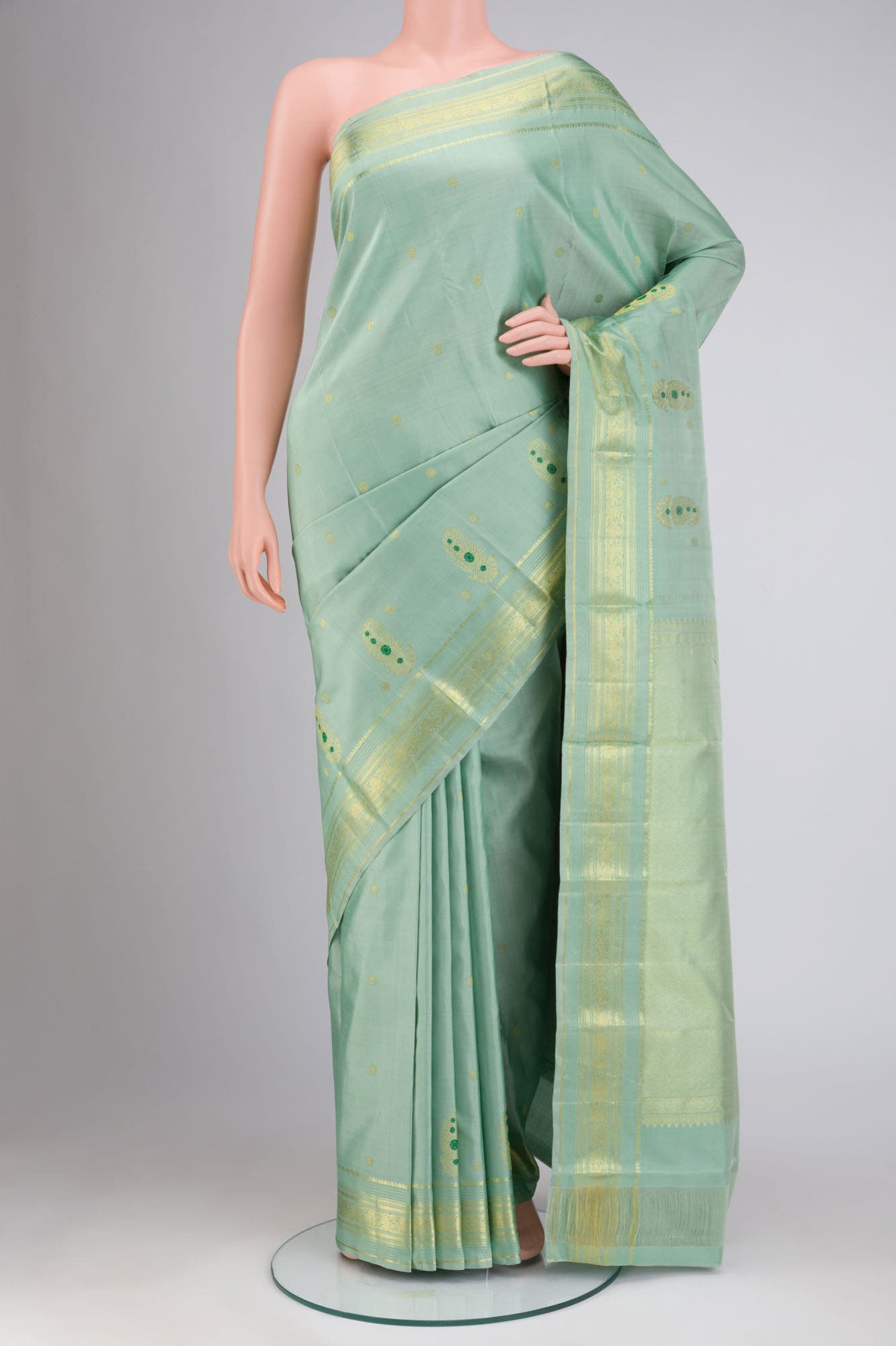 Green Kanchipuram Silk Saree