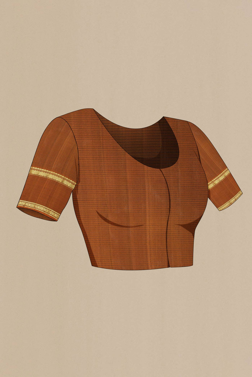 Maroon Kanchipuram Silk Saree