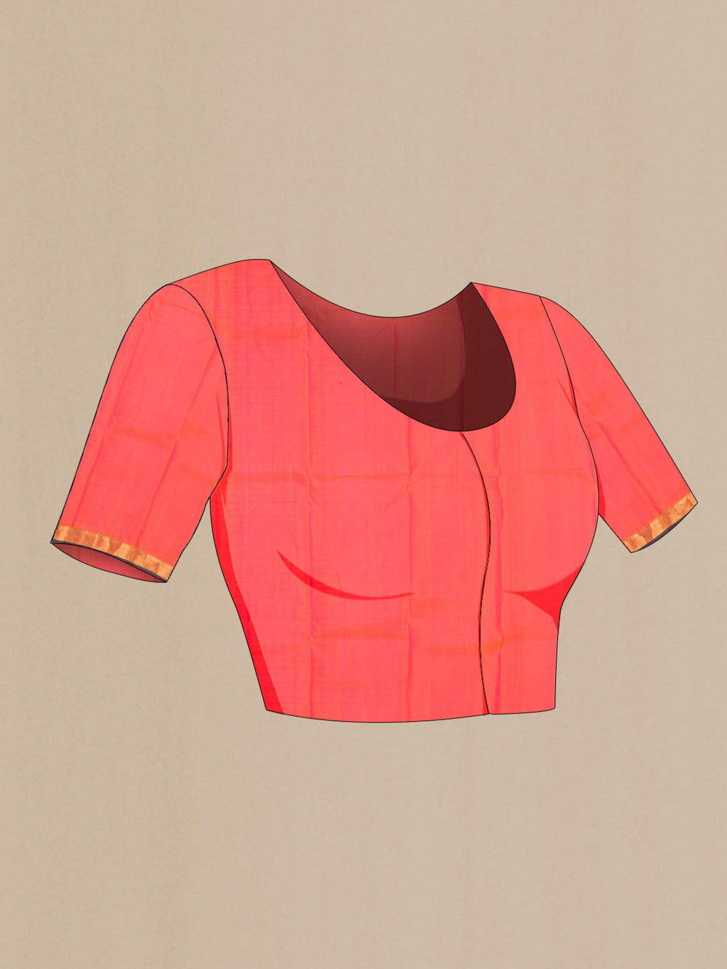 Pink Kanchipuram Silk Saree