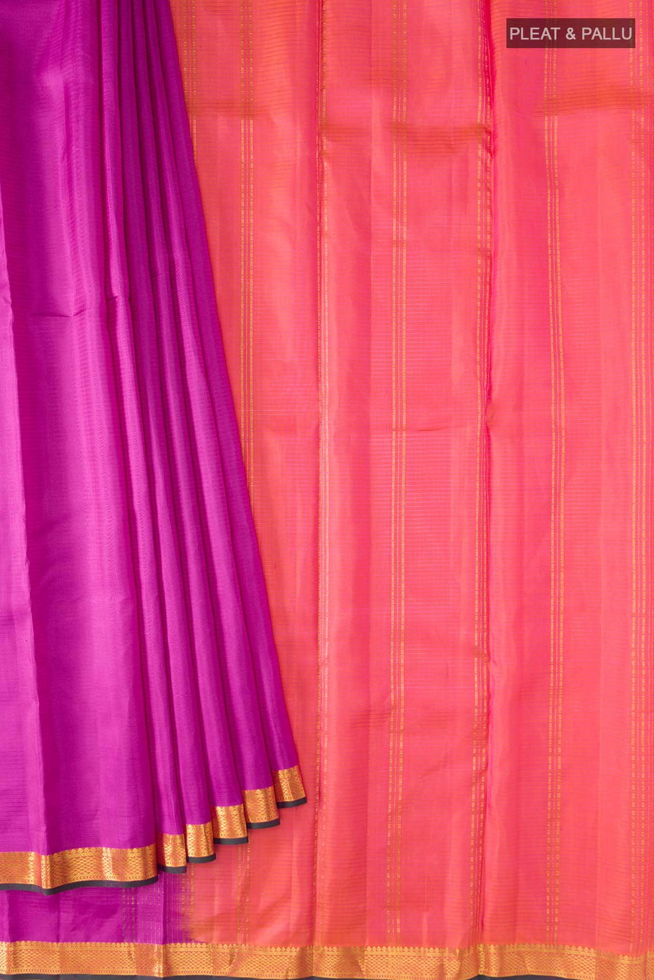 Pink Kanchipuram Silk Saree