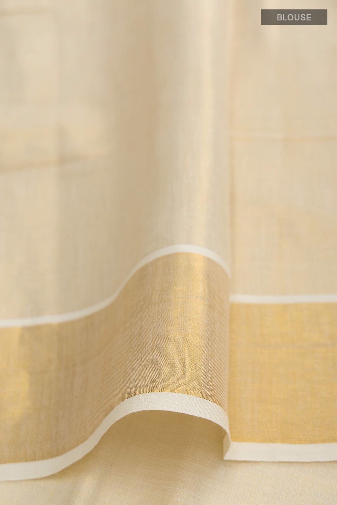 Gold Kerala Cotton Saree