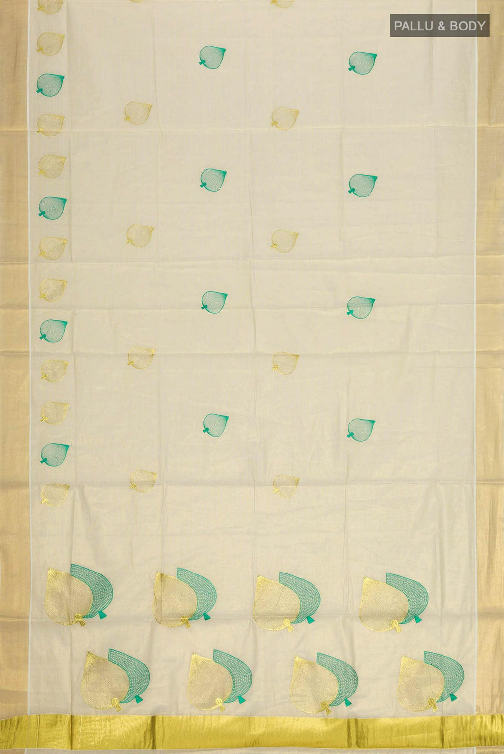 Gold Kerala Cotton Saree
