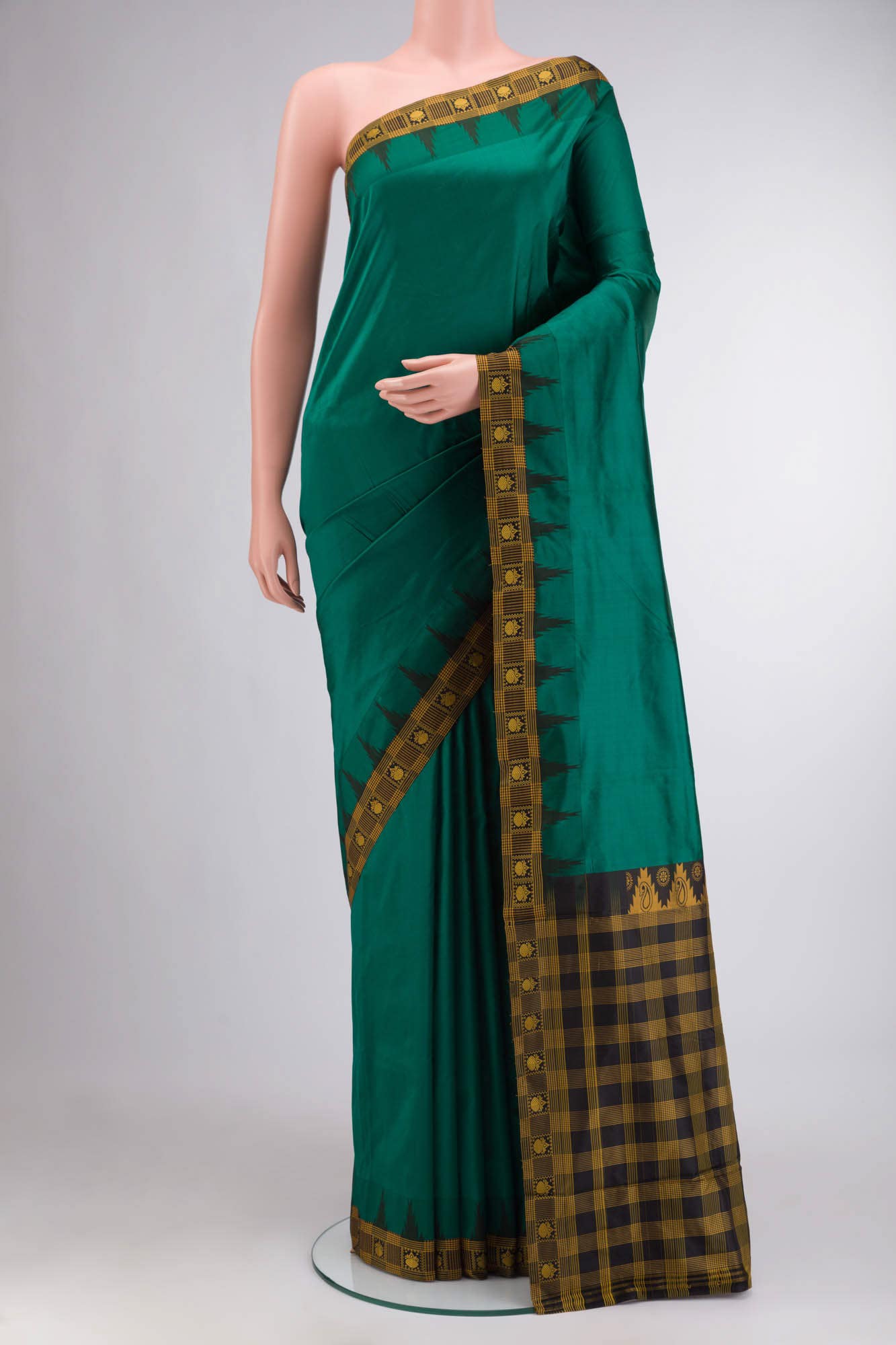 Green Bangalore Silk Saree