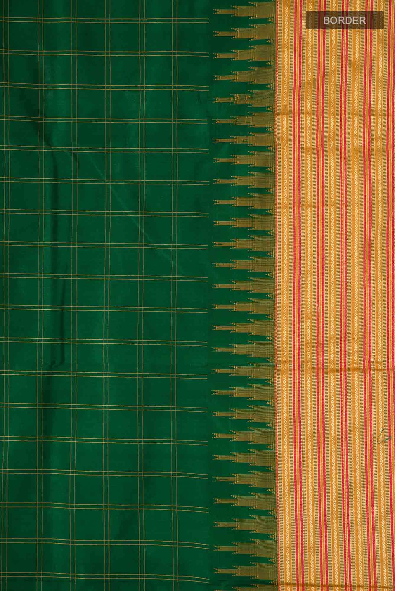 Green Bangalore Silk Saree