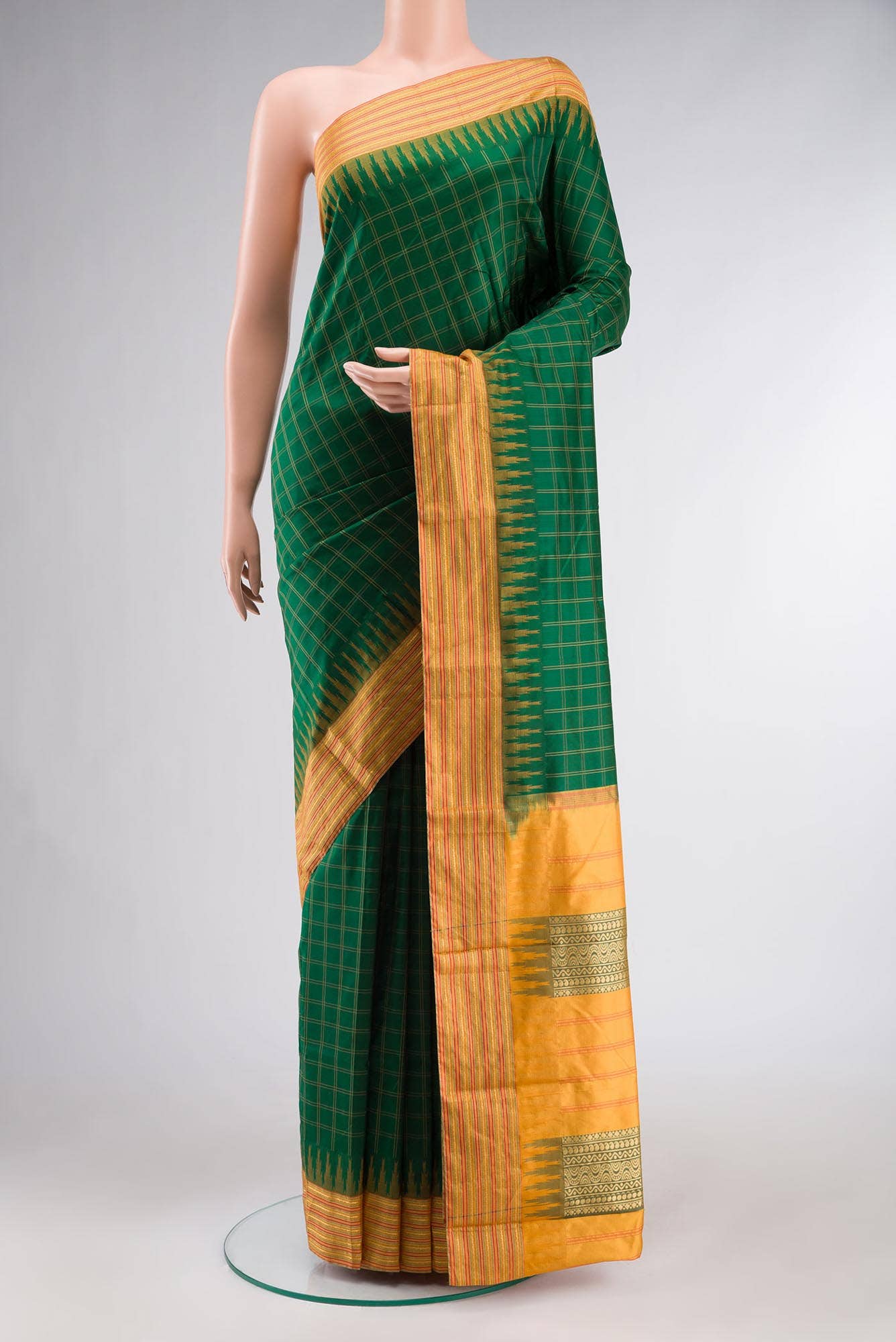 Green Bangalore Silk Saree
