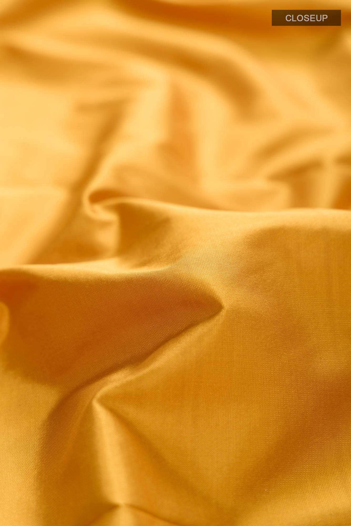 Yellow Bangalore Silk Saree