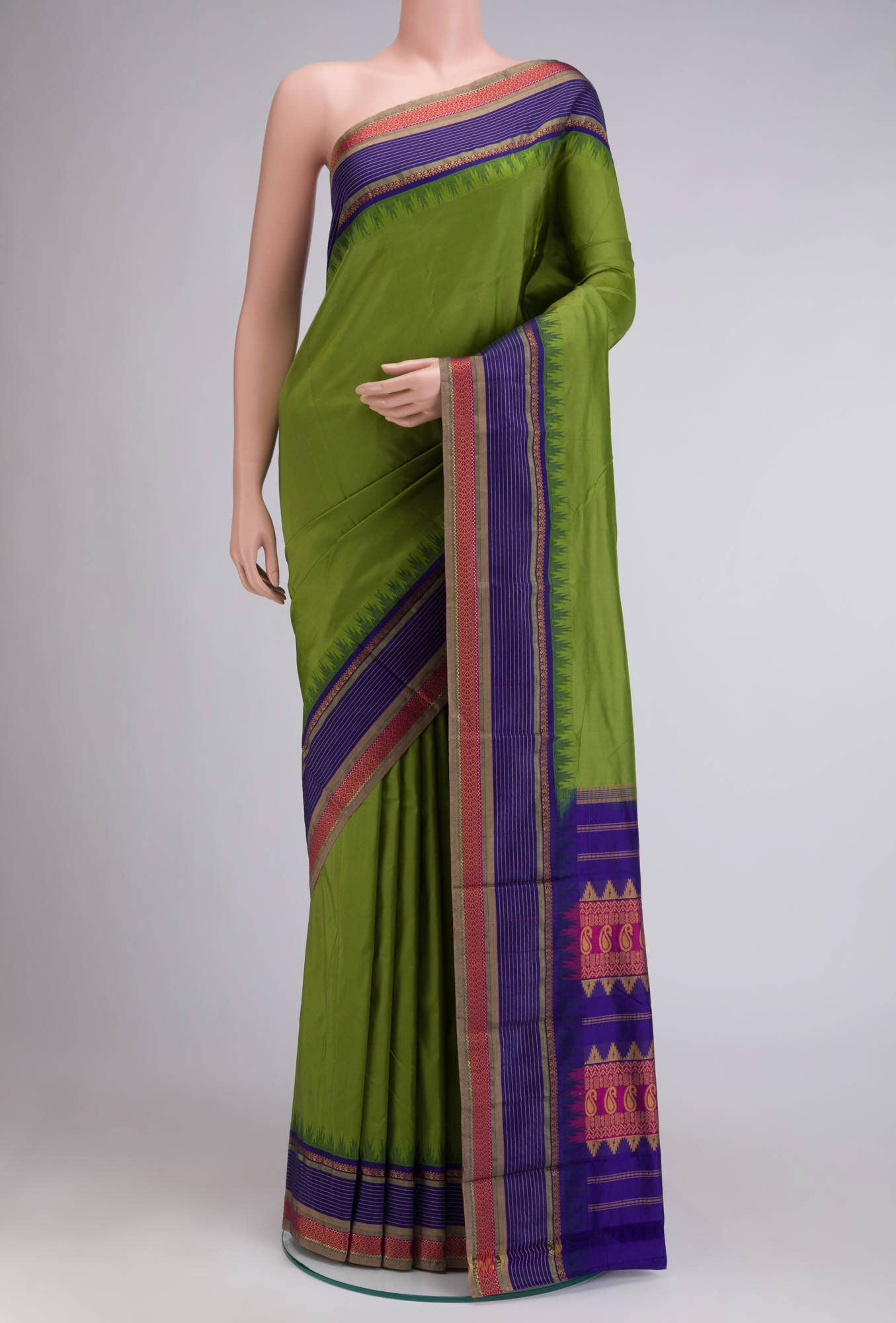 Green Bangalore Silk Saree