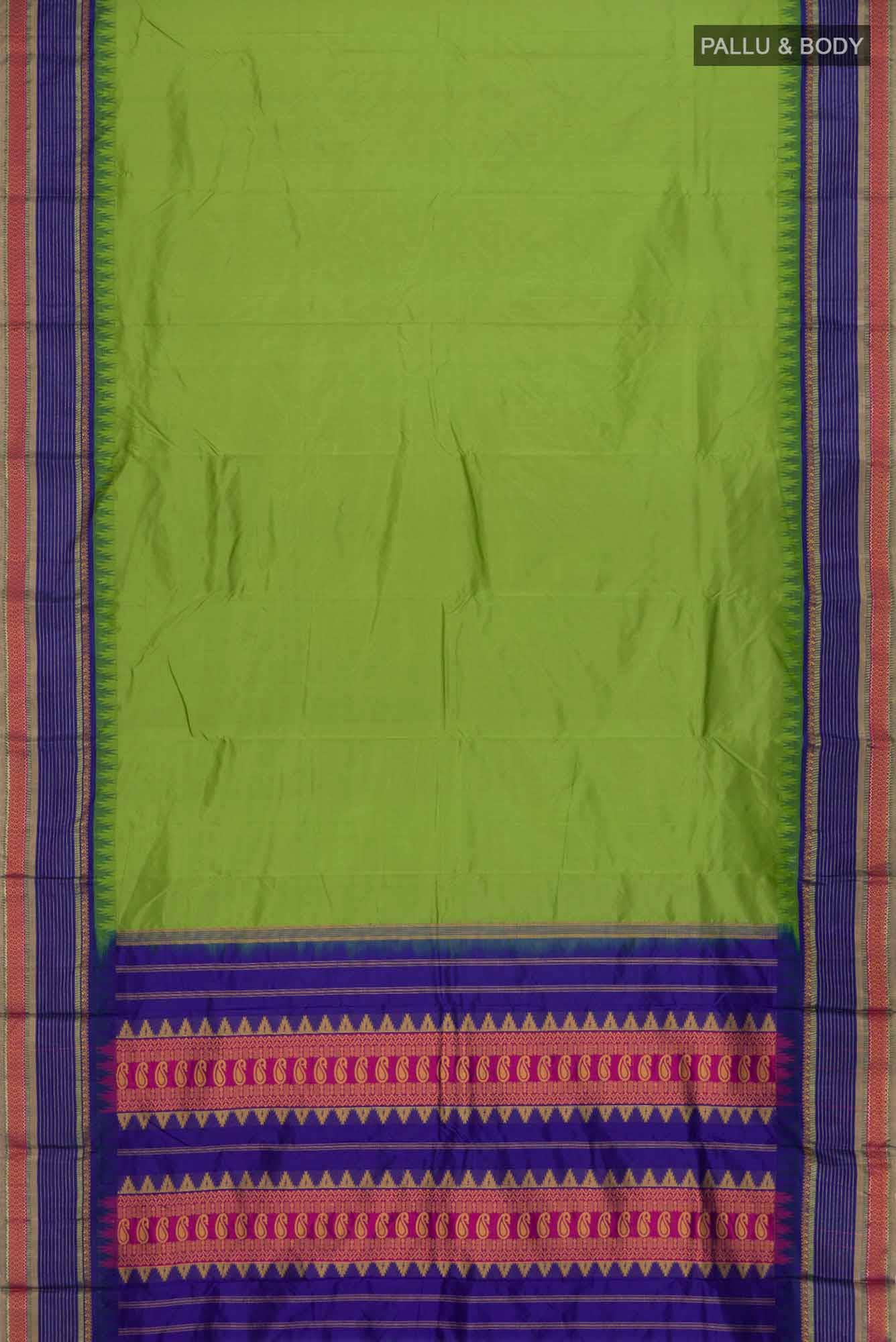 Green Bangalore Silk Saree