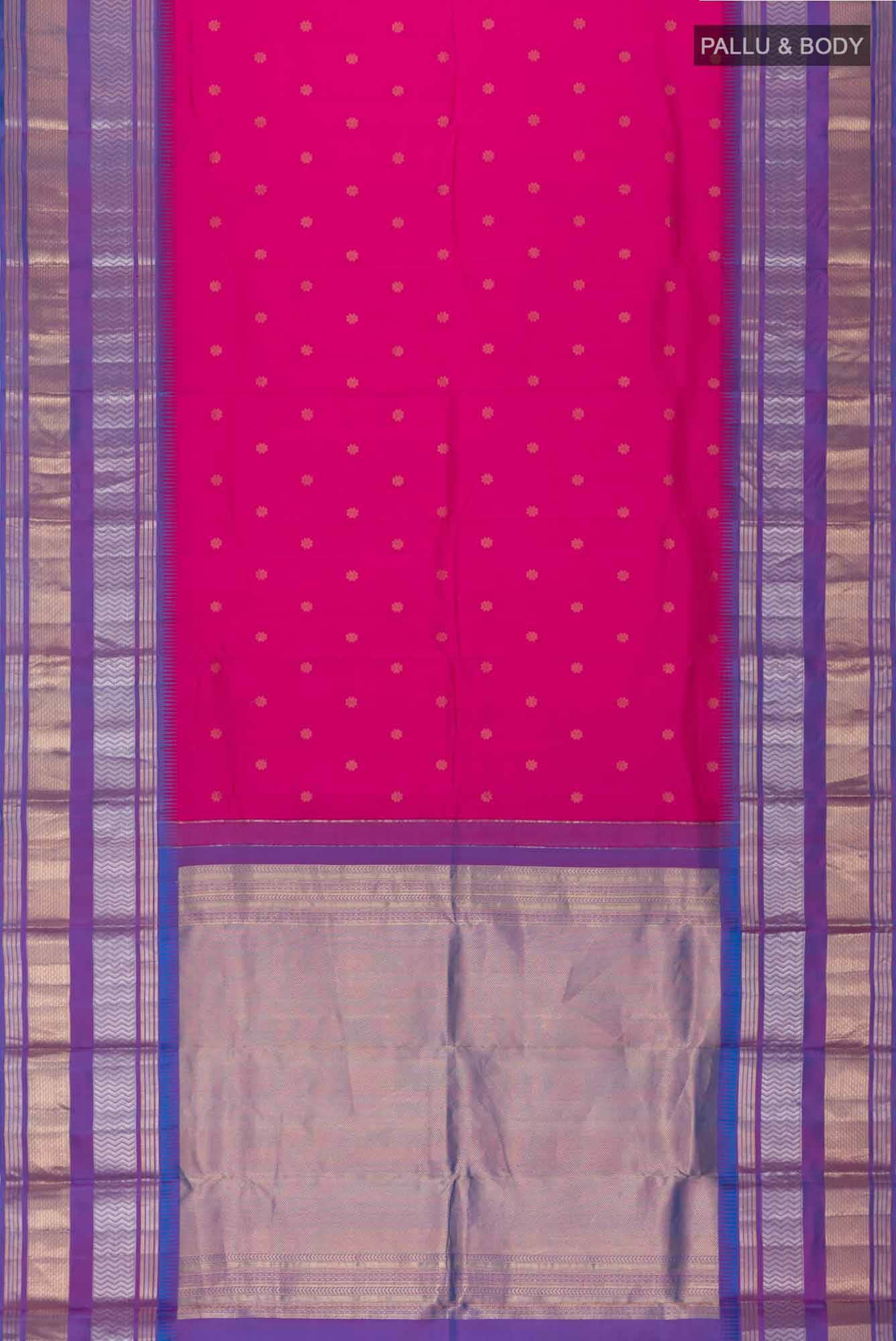 Pink Kanchipuram Silk Saree