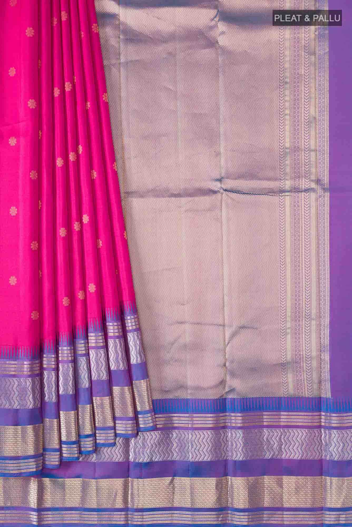 Pink Kanchipuram Silk Saree