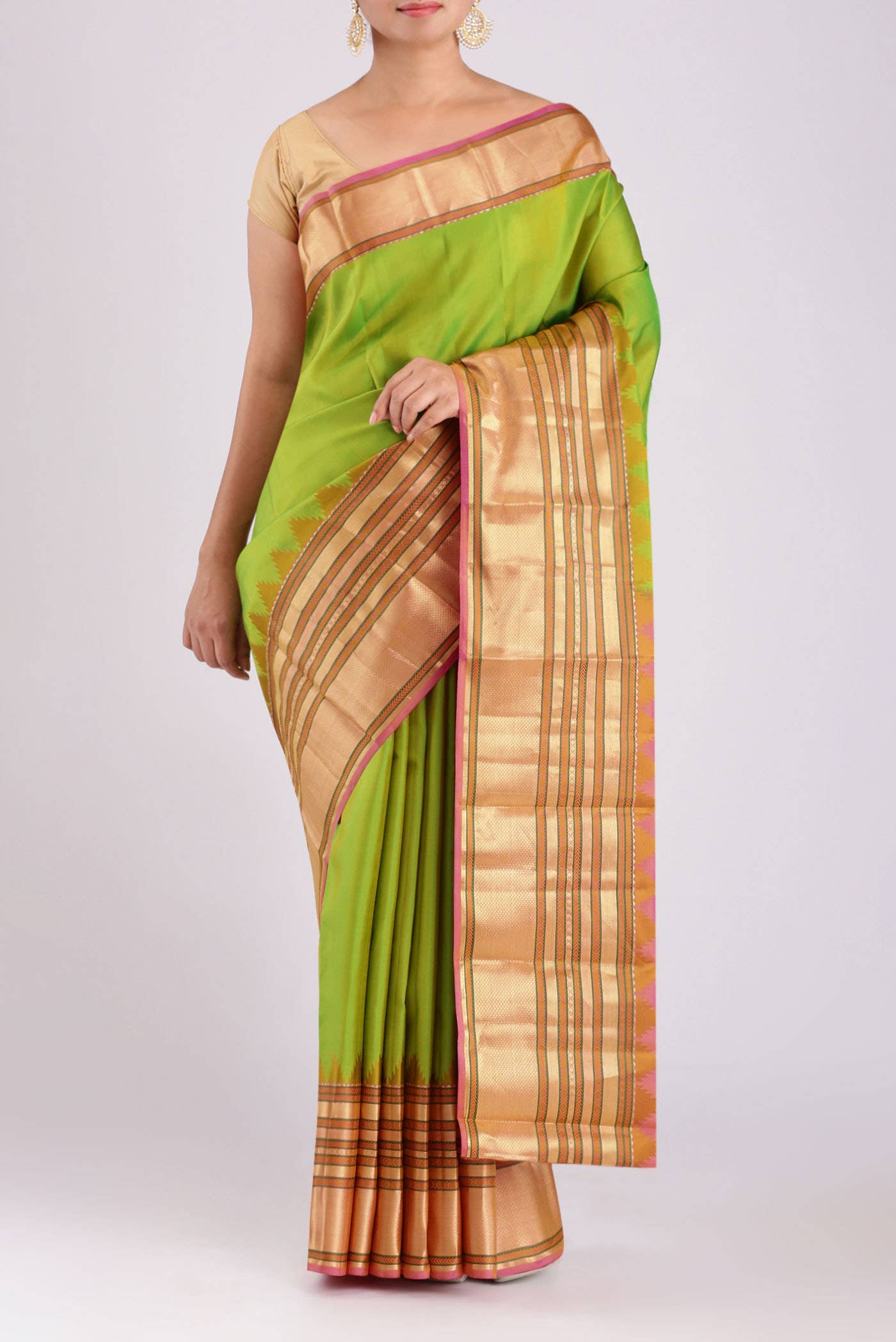 Green Kanchipuram Silk Saree