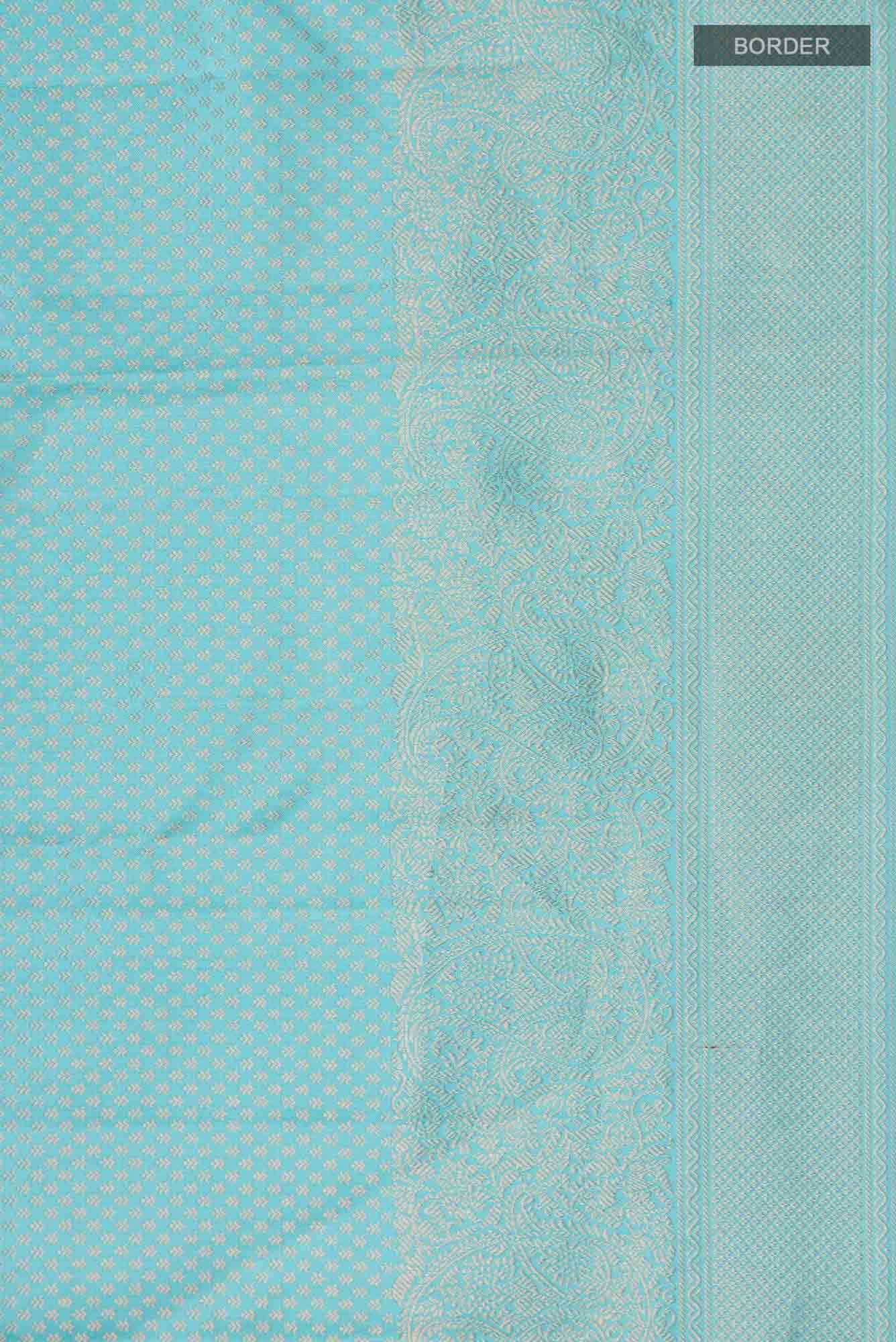 Blue Dual Tone Kanchipuram Silk Saree