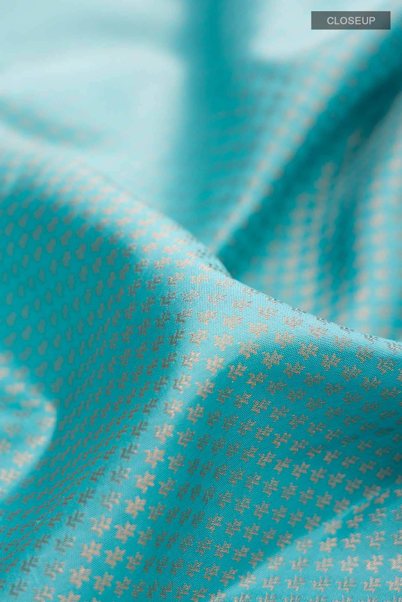 Blue Dual Tone Kanchipuram Silk Saree