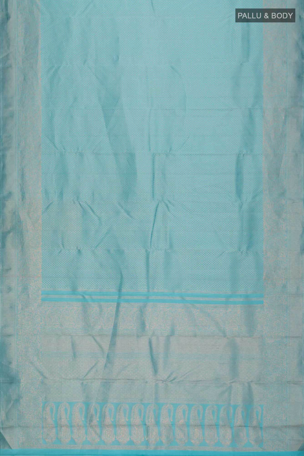 Blue Dual Tone Kanchipuram Silk Saree