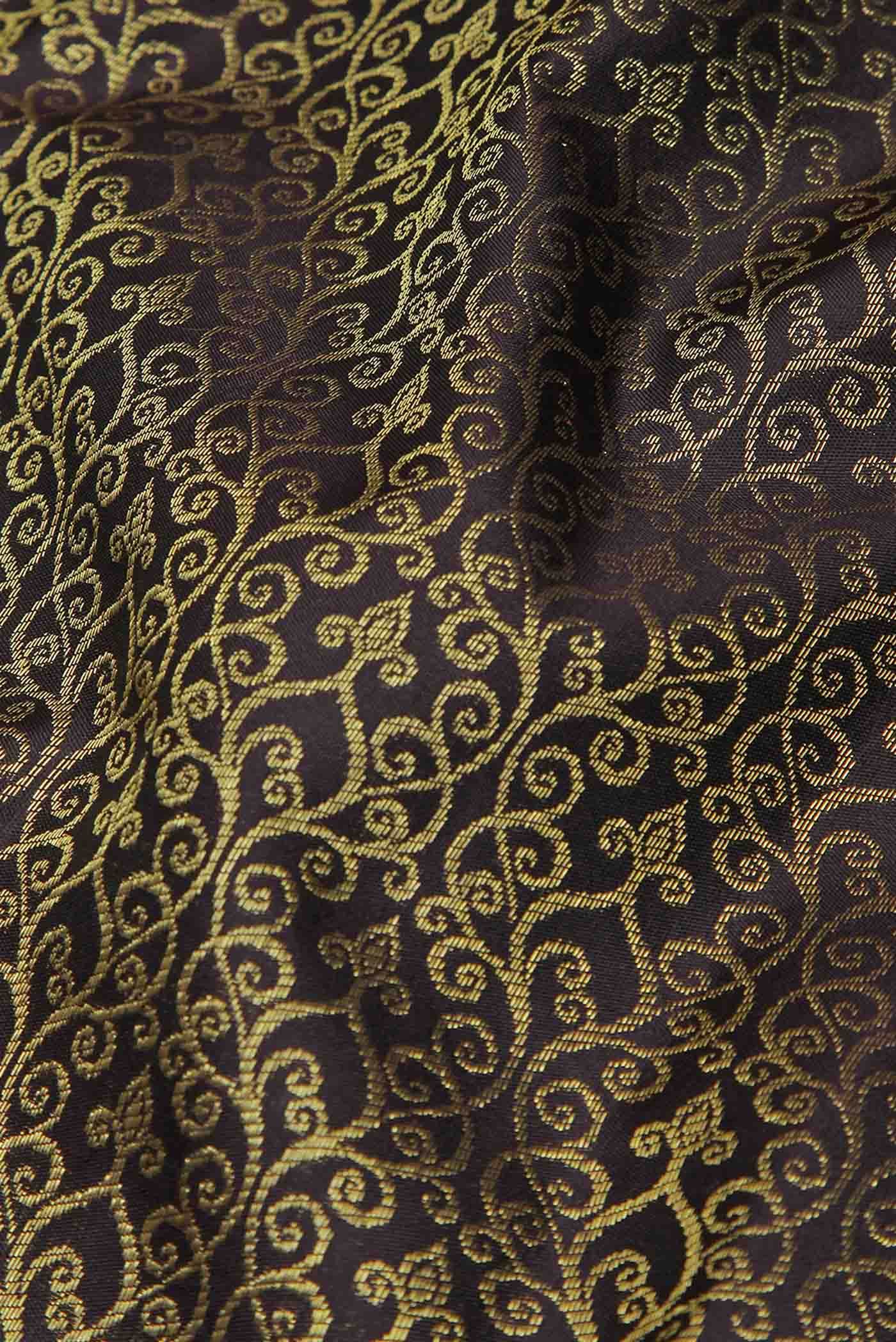 Black Kanchipuram Silk Saree