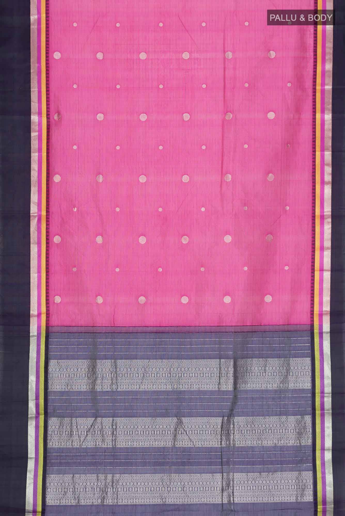 Pink Silk Cotton Saree
