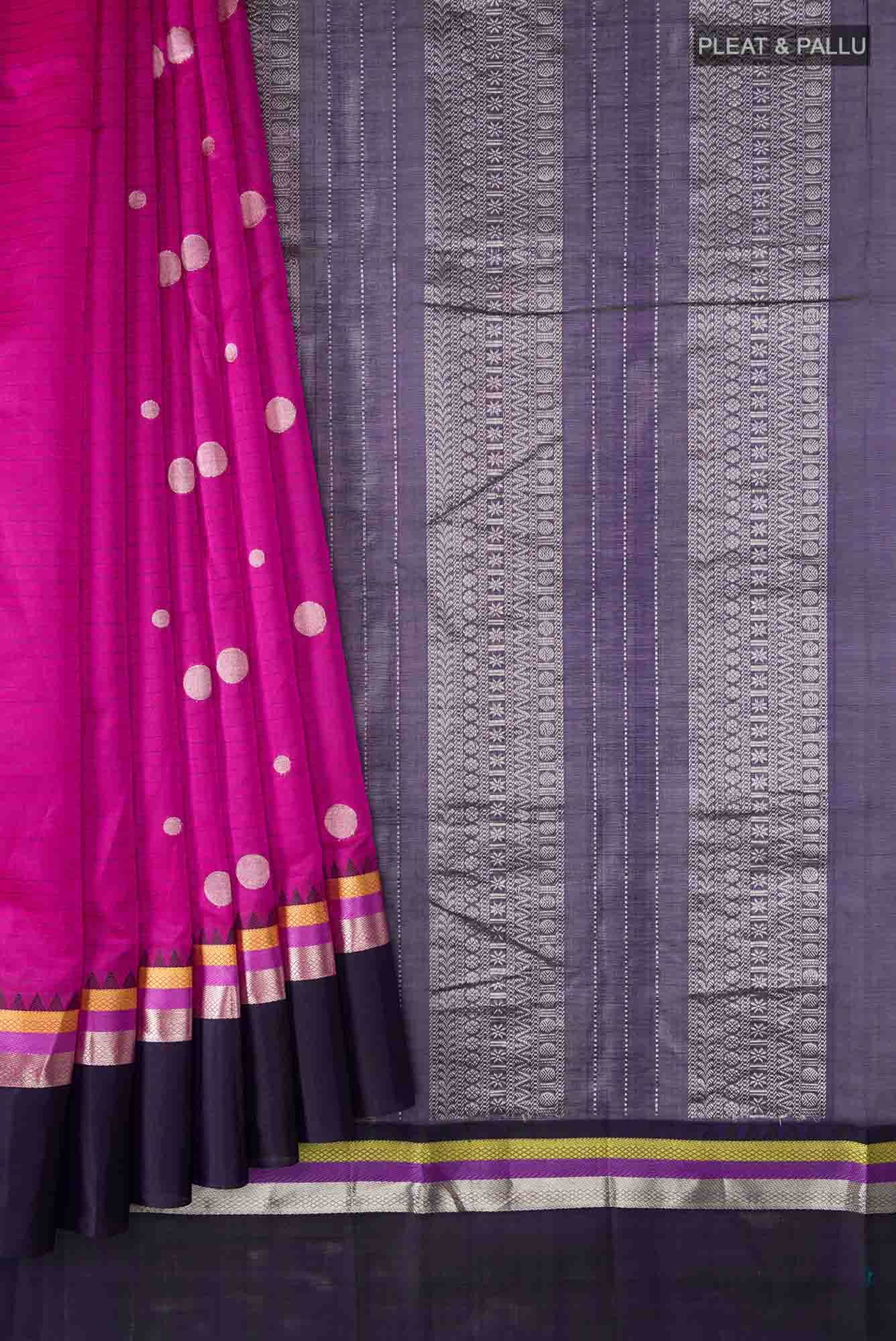 Pink Silk Cotton Saree