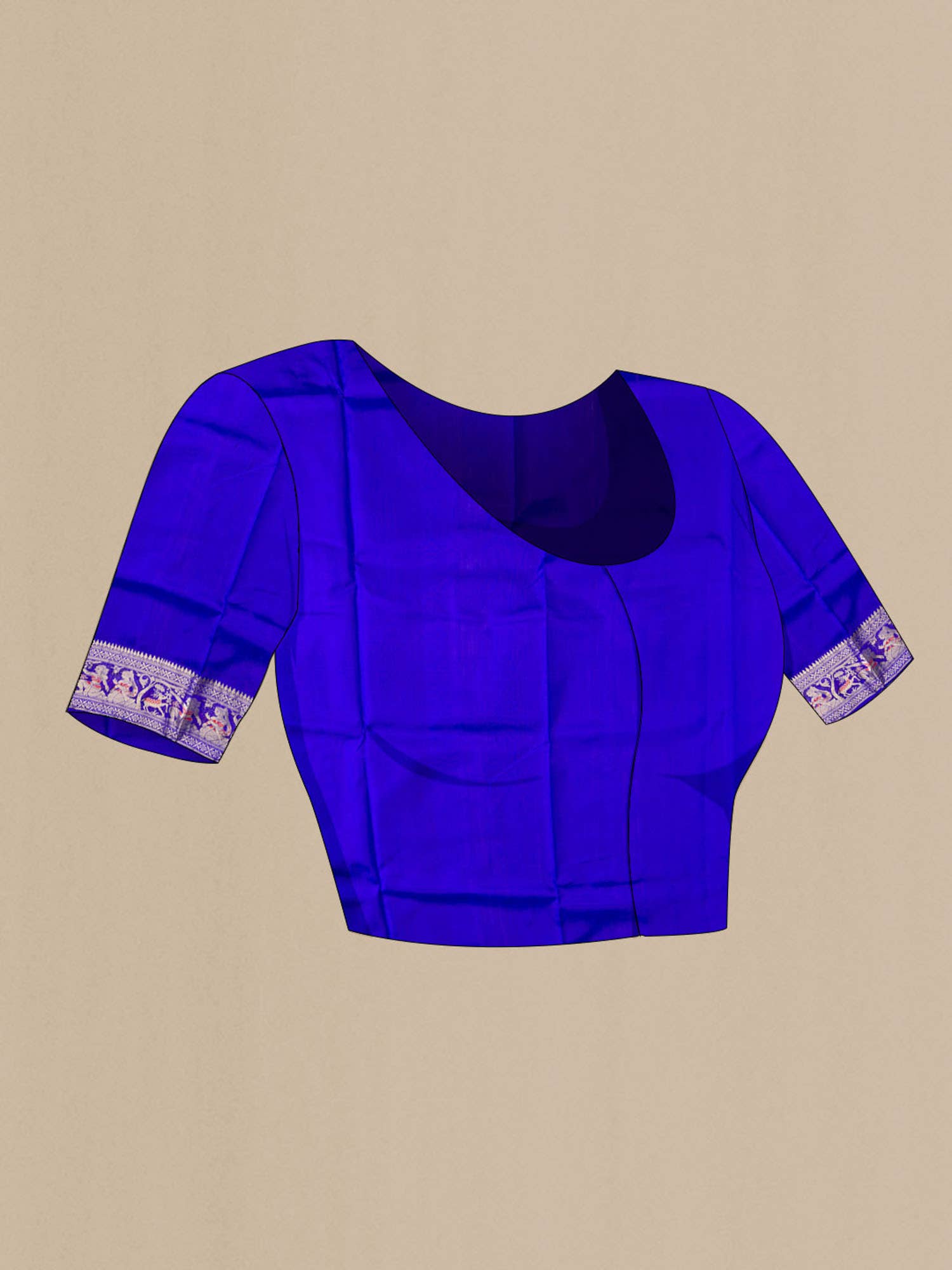Blue Baluchari Silk Saree