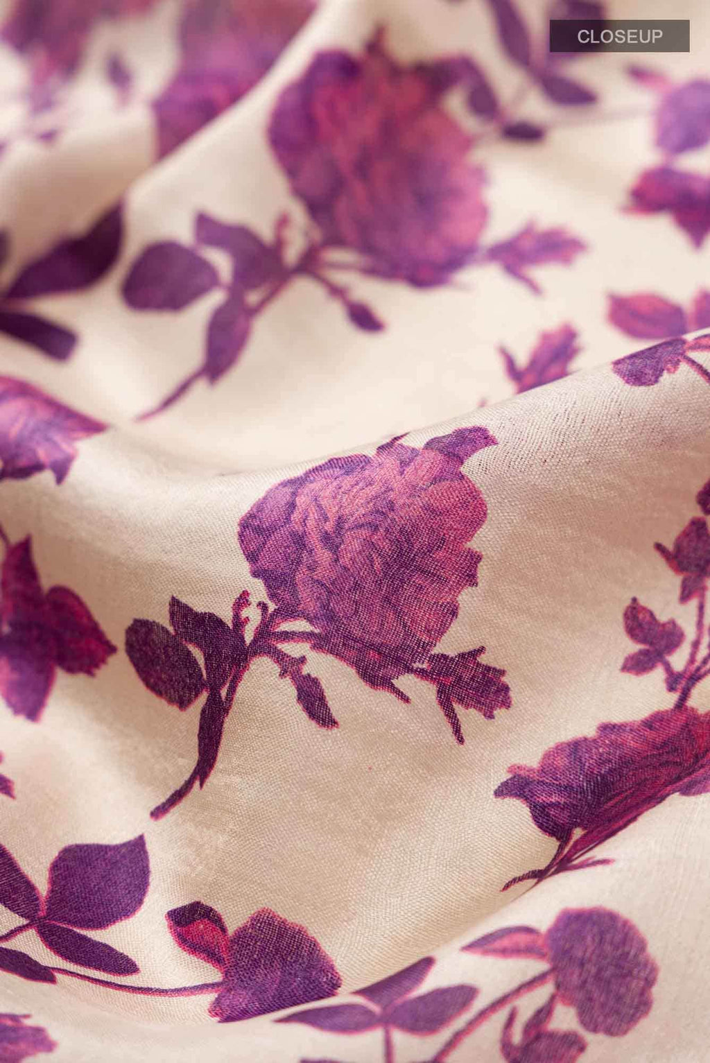 Beige Bhagalpuri Tussar Silk Saree