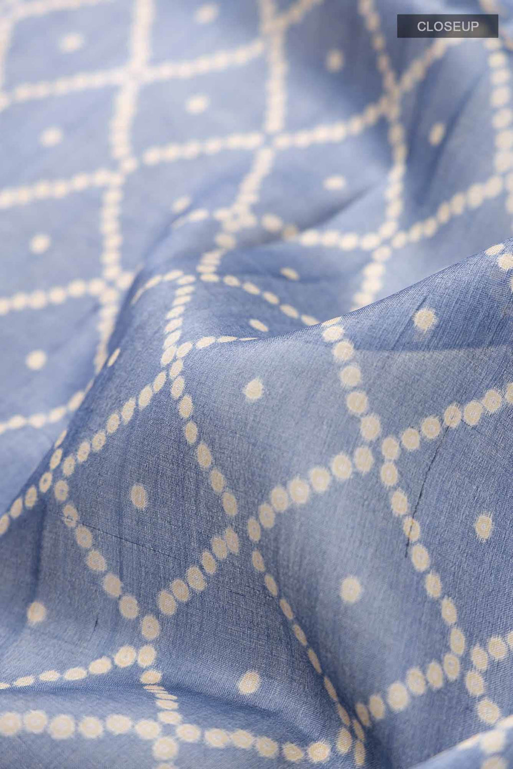 Blue Bhagalpuri Tussar Silk Saree