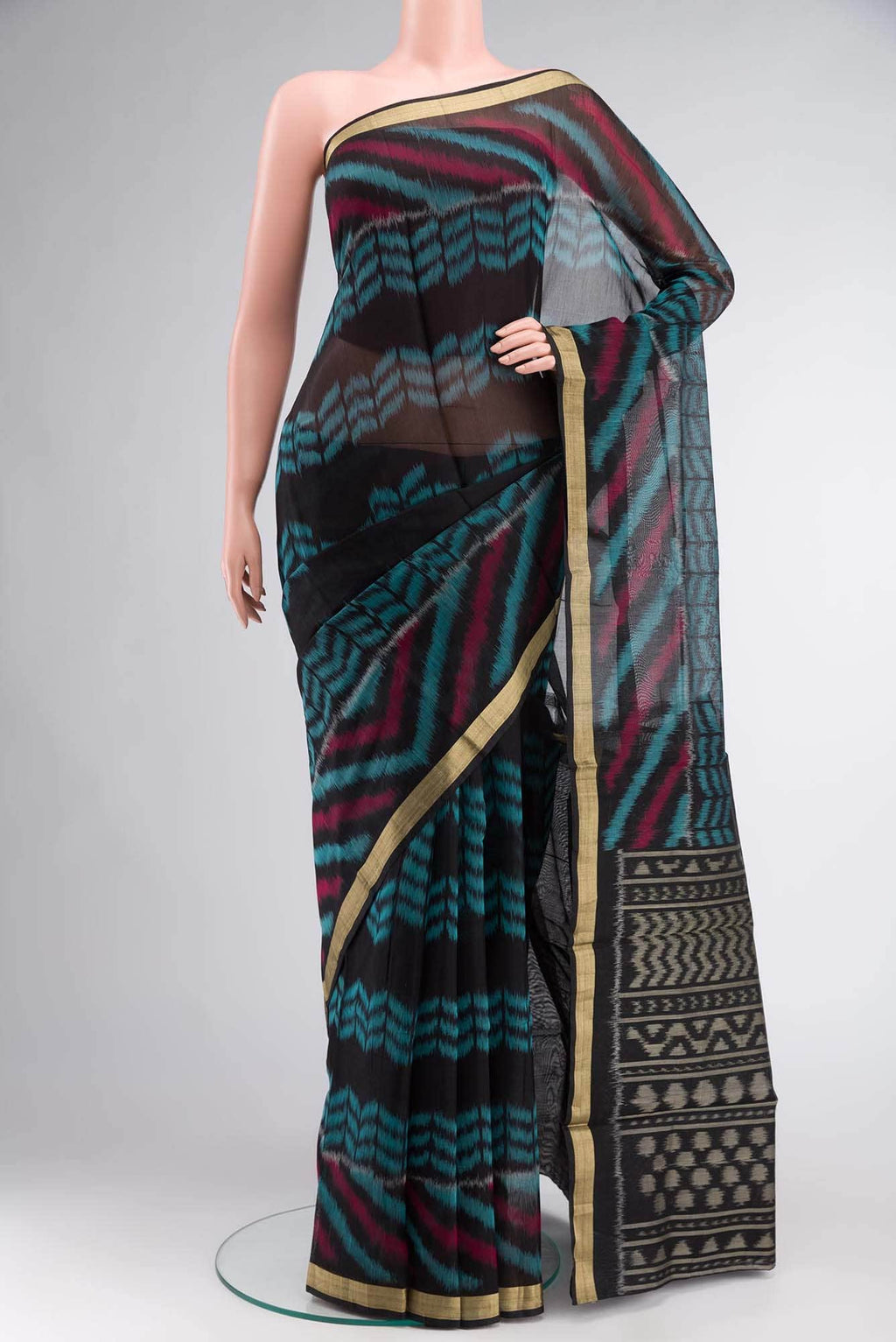 Black Silk Cotton Saree