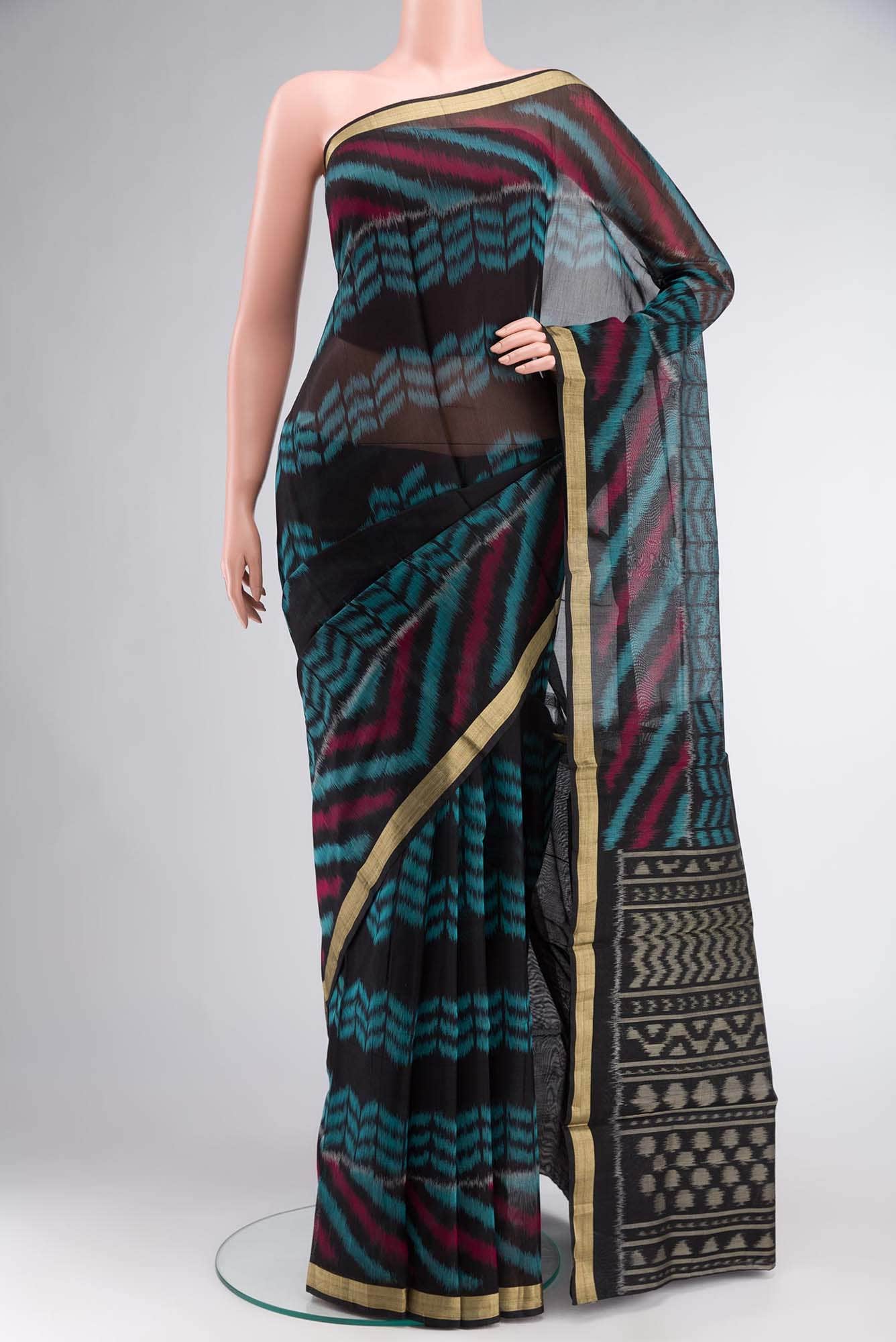 Black Silk Cotton Saree