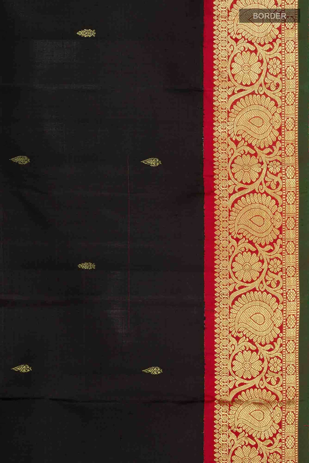 Black Kanchipuram Silk Saree