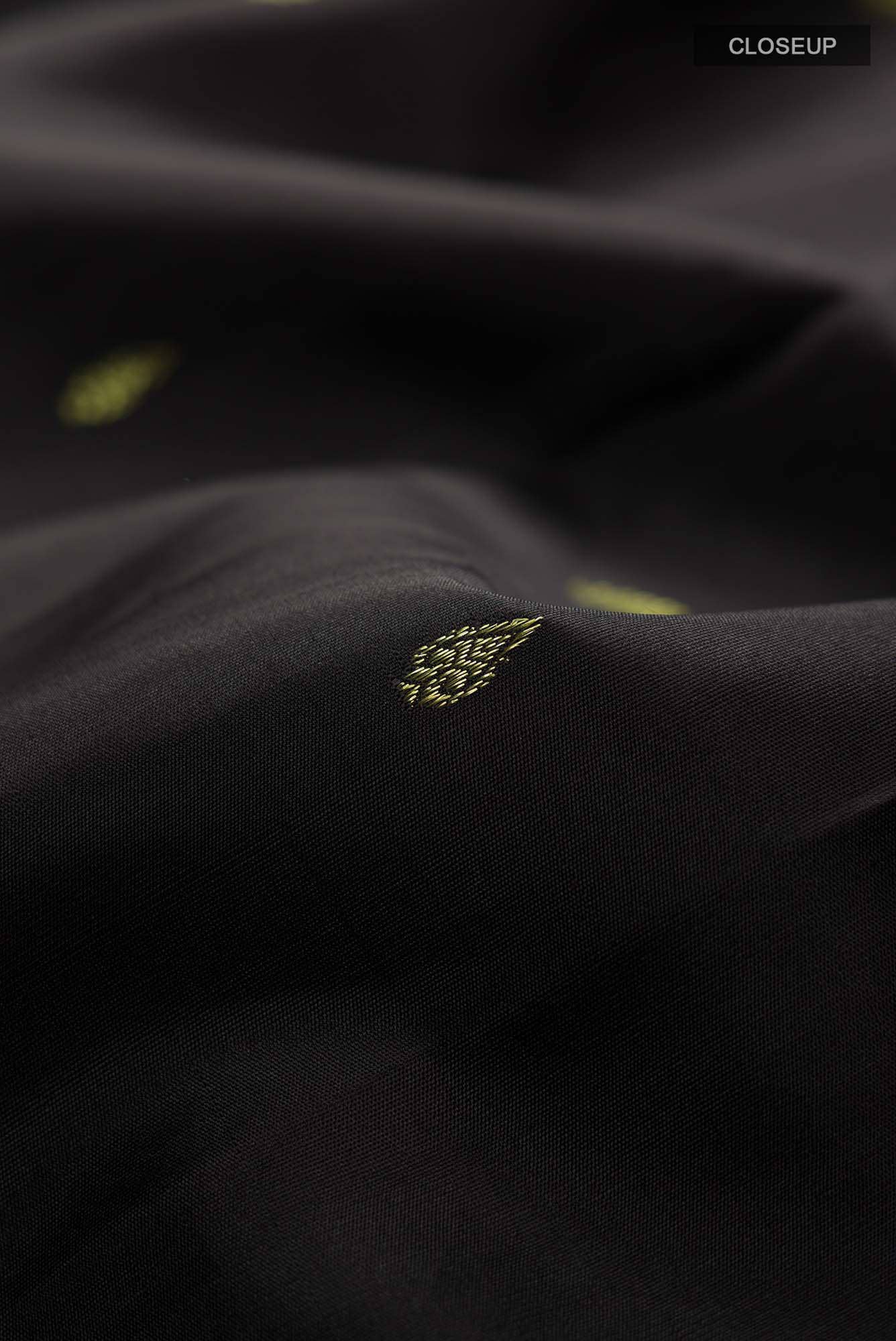 Black Kanchipuram Silk Saree