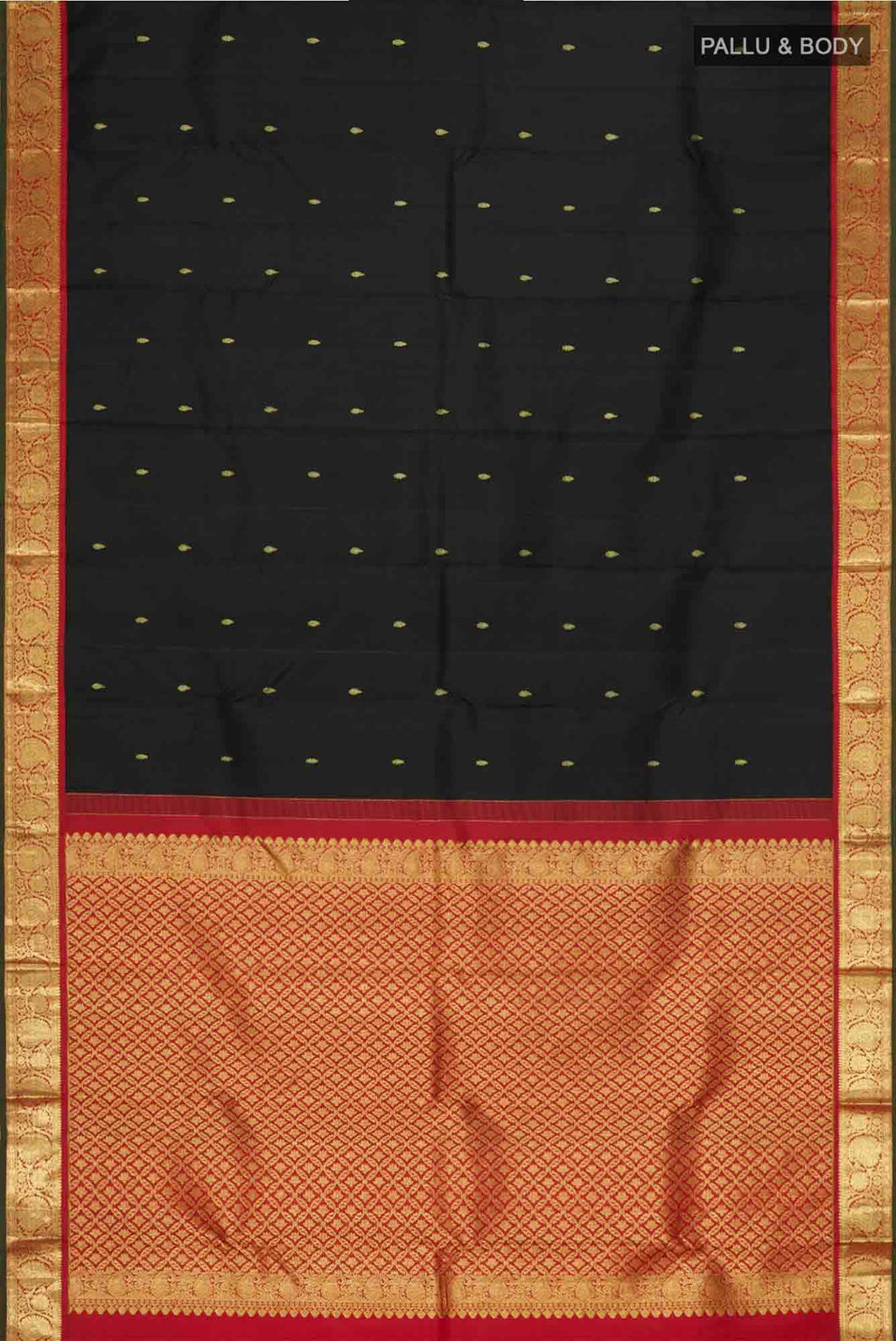 Black Kanchipuram Silk Saree