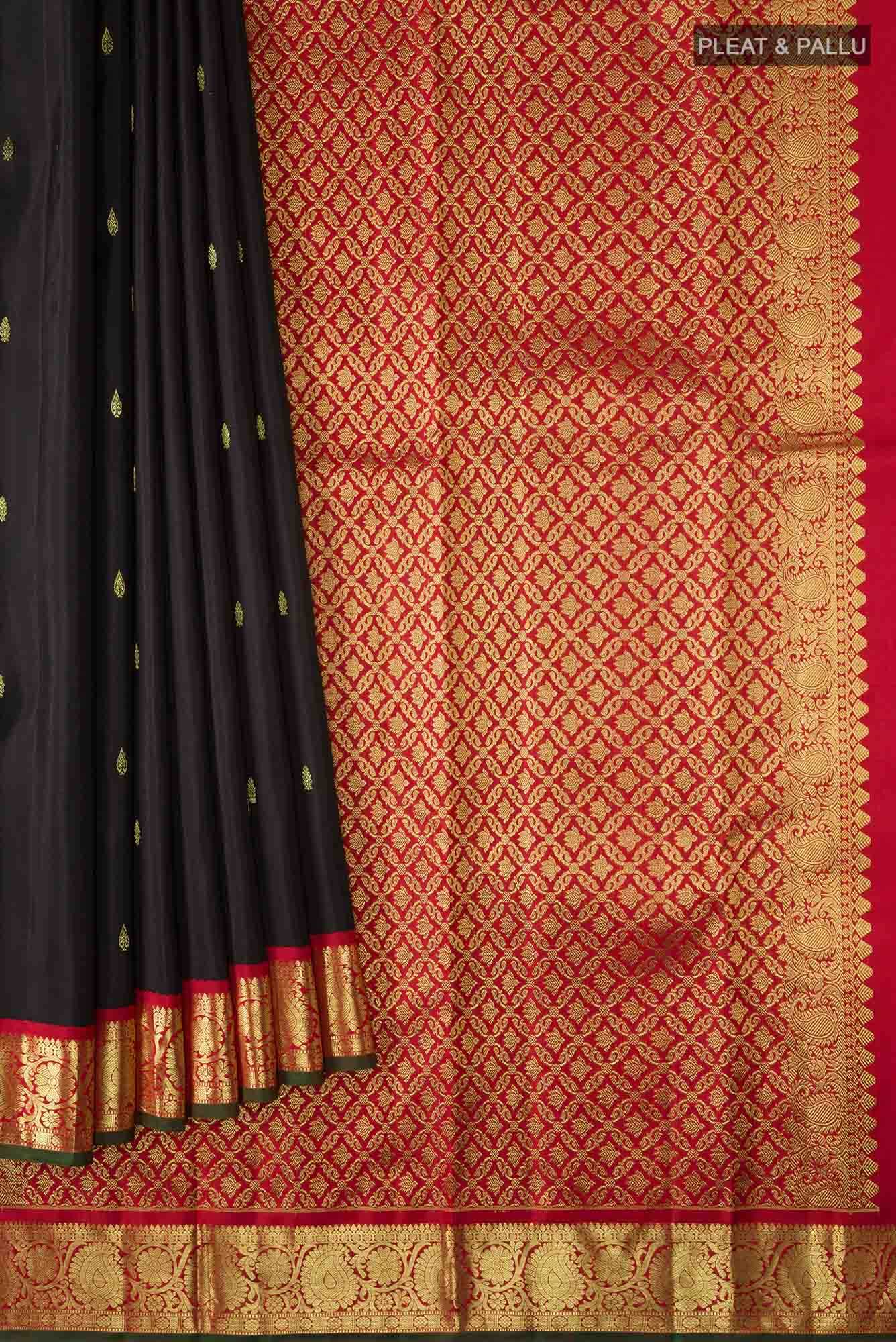 Black Kanchipuram Silk Saree