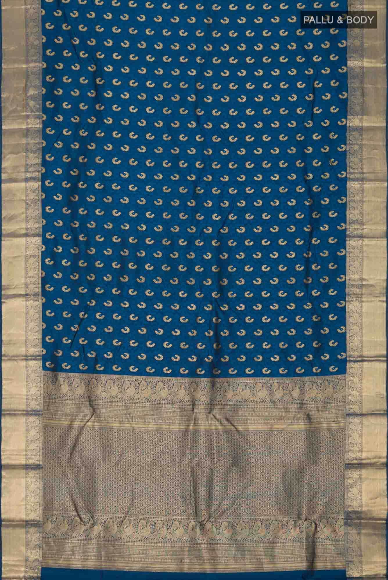 Blue Bangalore Silk Saree