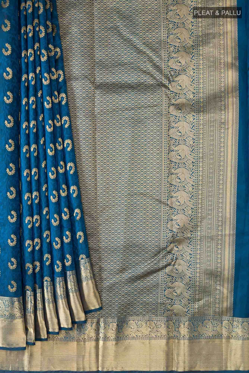 Blue Bangalore Silk Saree