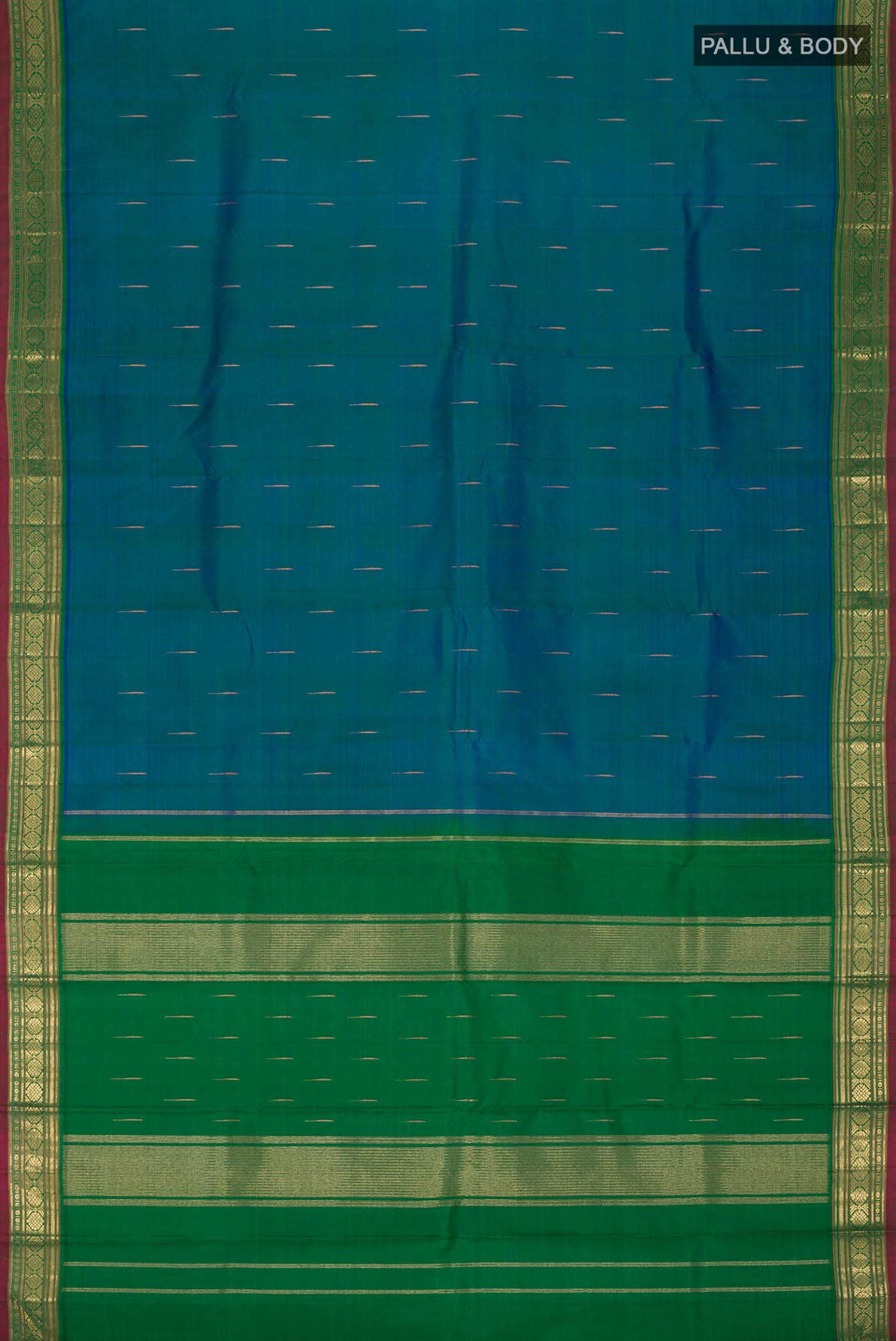 Blue Kanchipuram Silk Saree