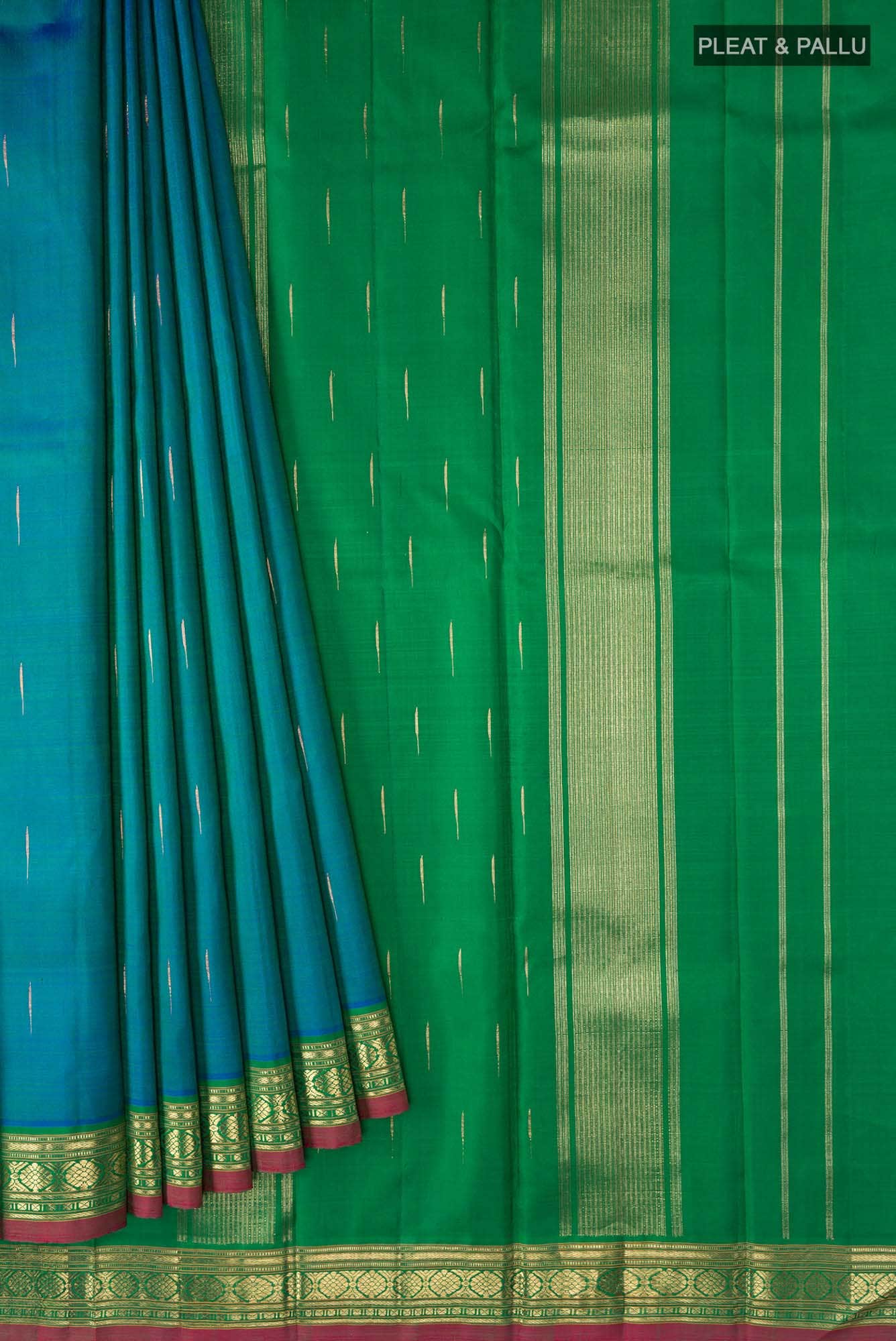Blue Kanchipuram Silk Saree