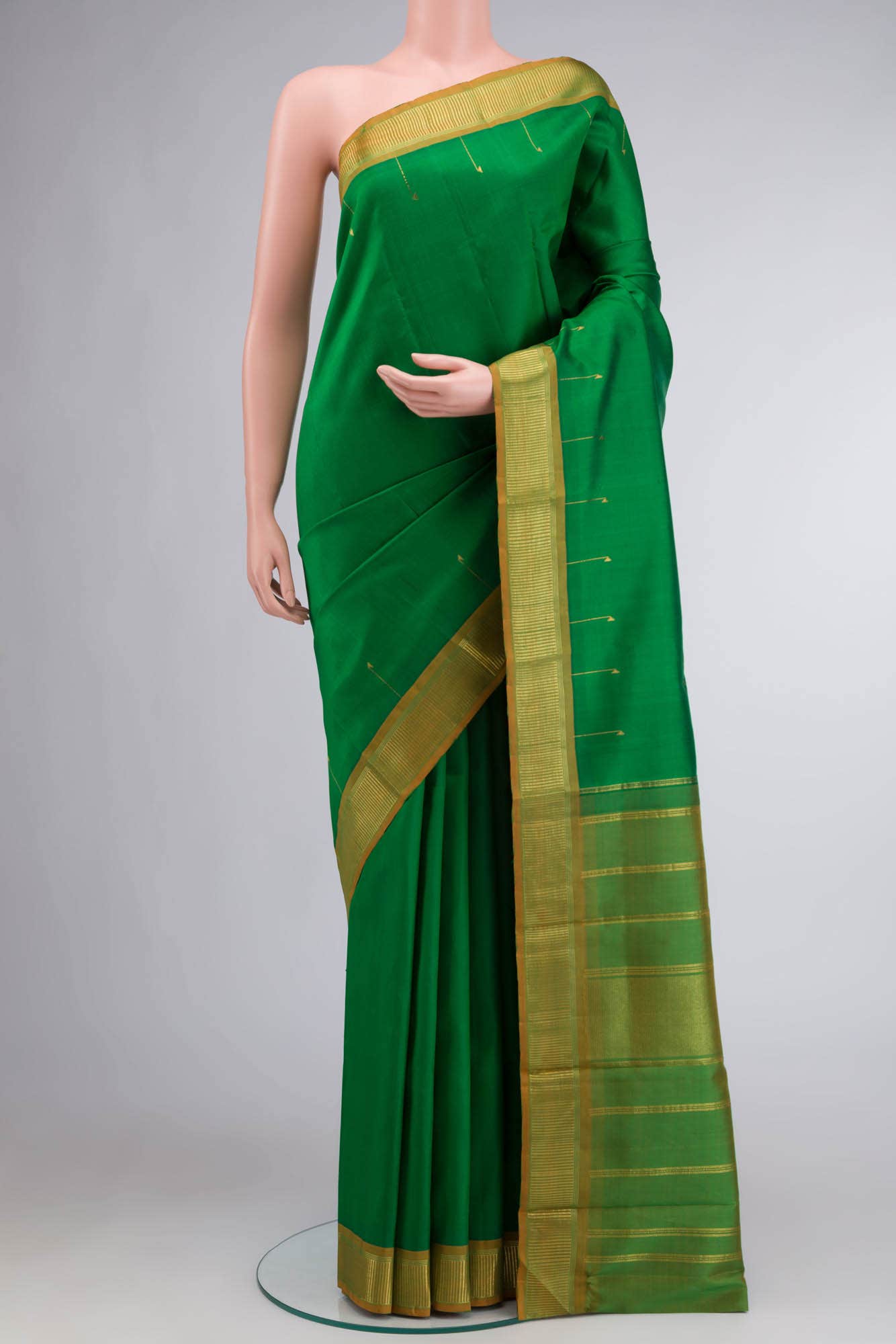 Green Kanchipuram Silk Saree