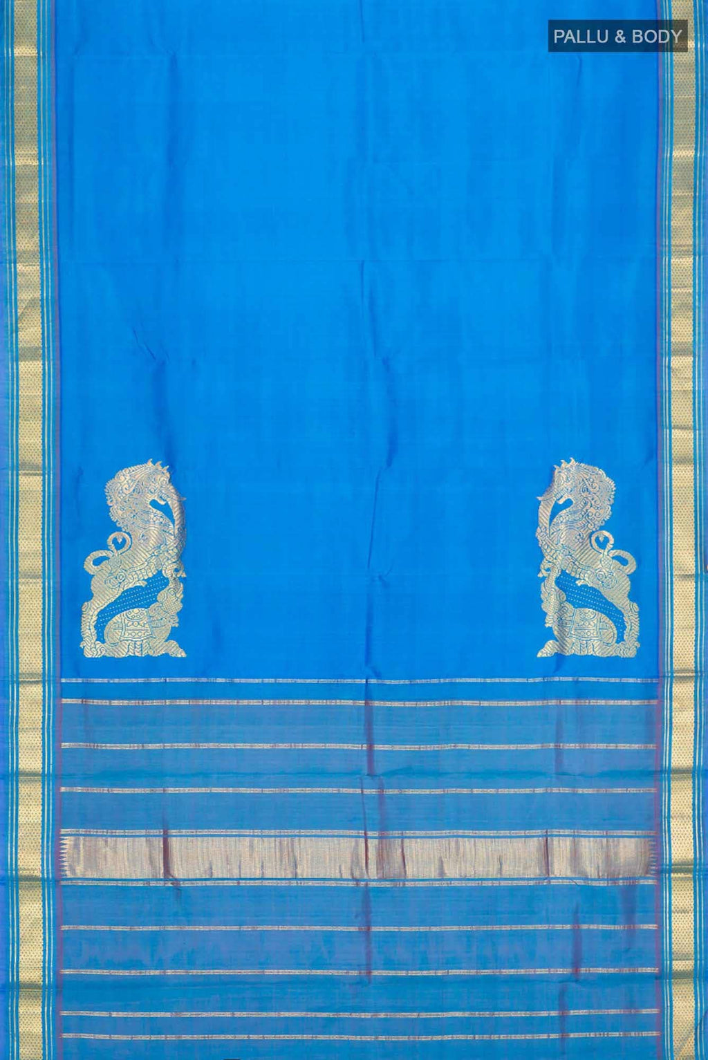 Blue Kanchipuram Silk Saree
