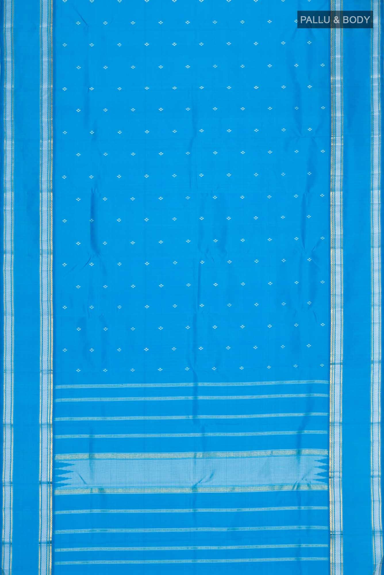Blue Kanchipuram Silk Saree