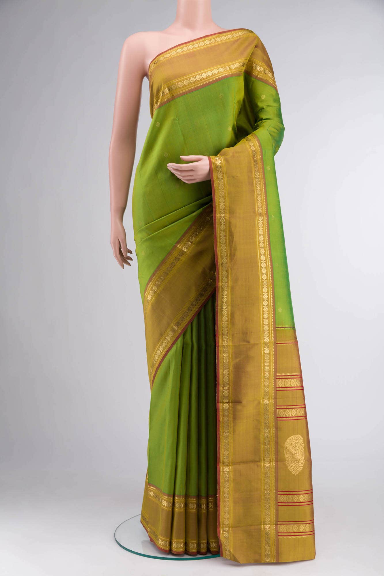 Green Kanchipuram Silk Saree